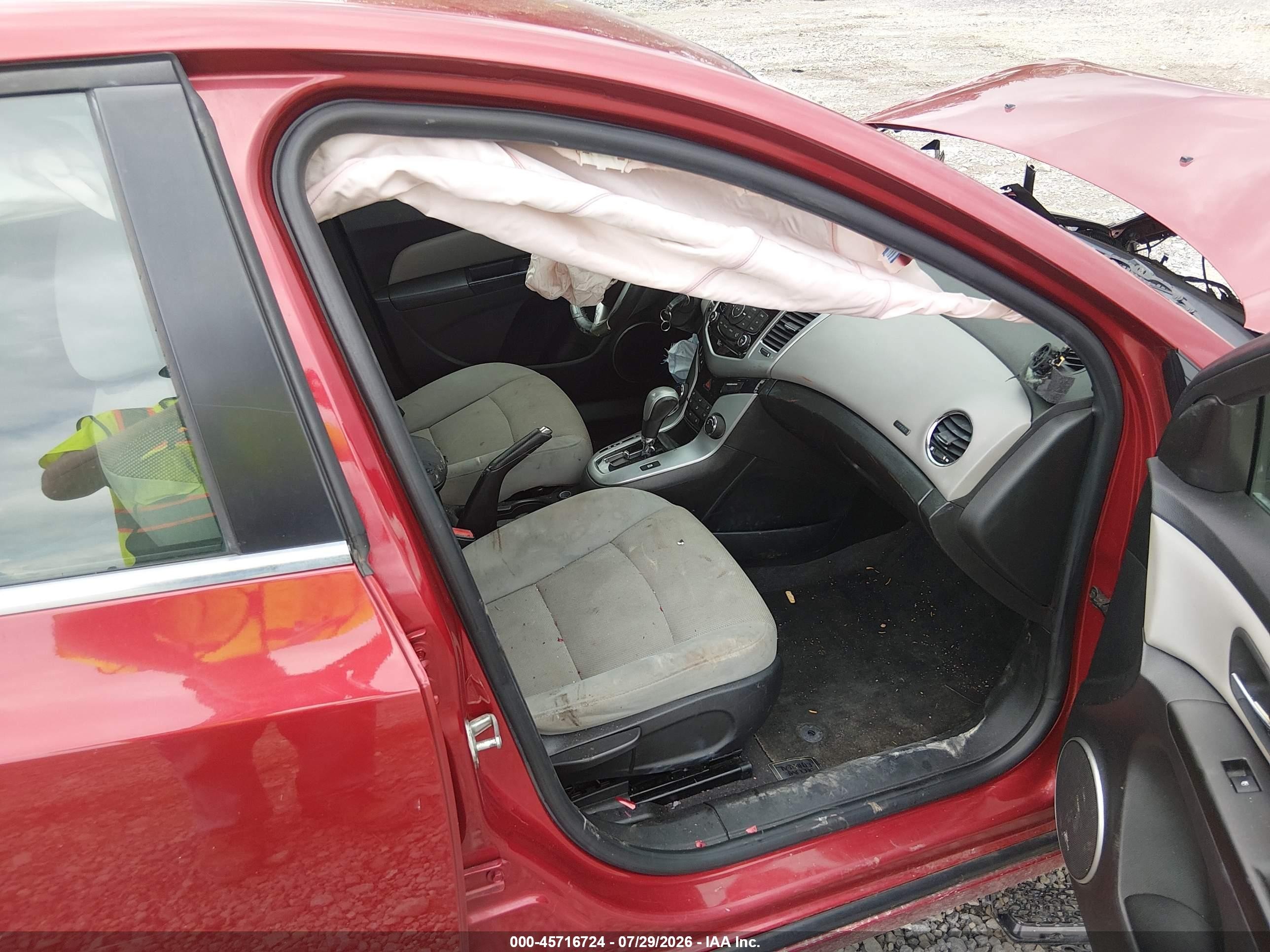 2012 Chevrolet Cruze 1lt Красный vin: 1G1PF5SC4C7245938