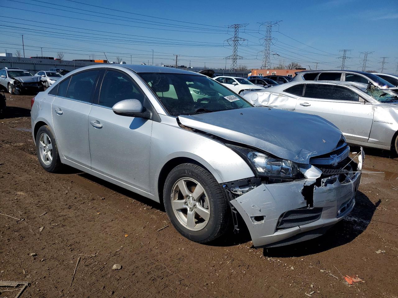2012 Chevrolet Cruze Lt Gray vin: 1G1PF5SC4C7343870