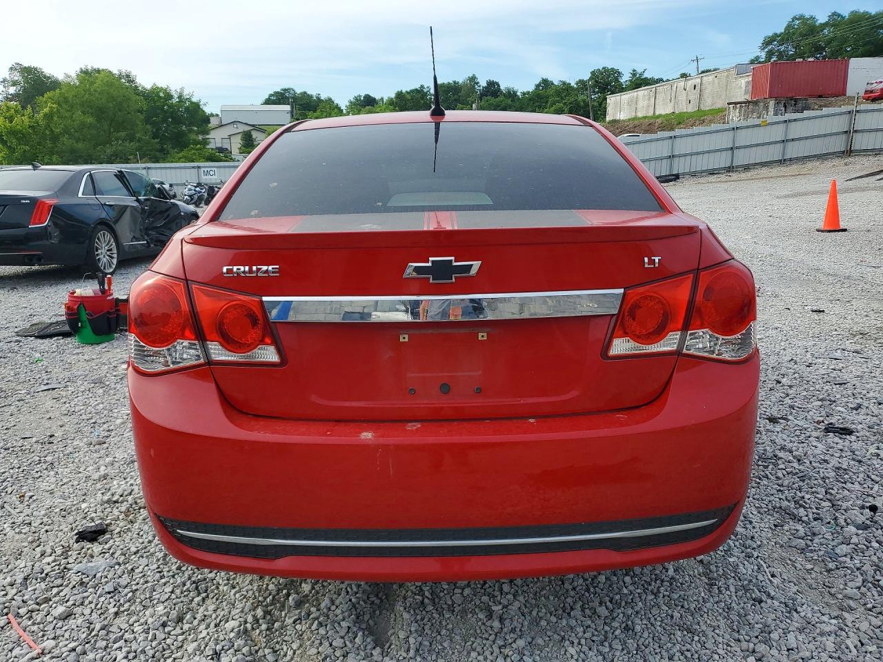 2012 Chevrolet Cruze Lt Red vin: 1G1PF5SC4C7389750