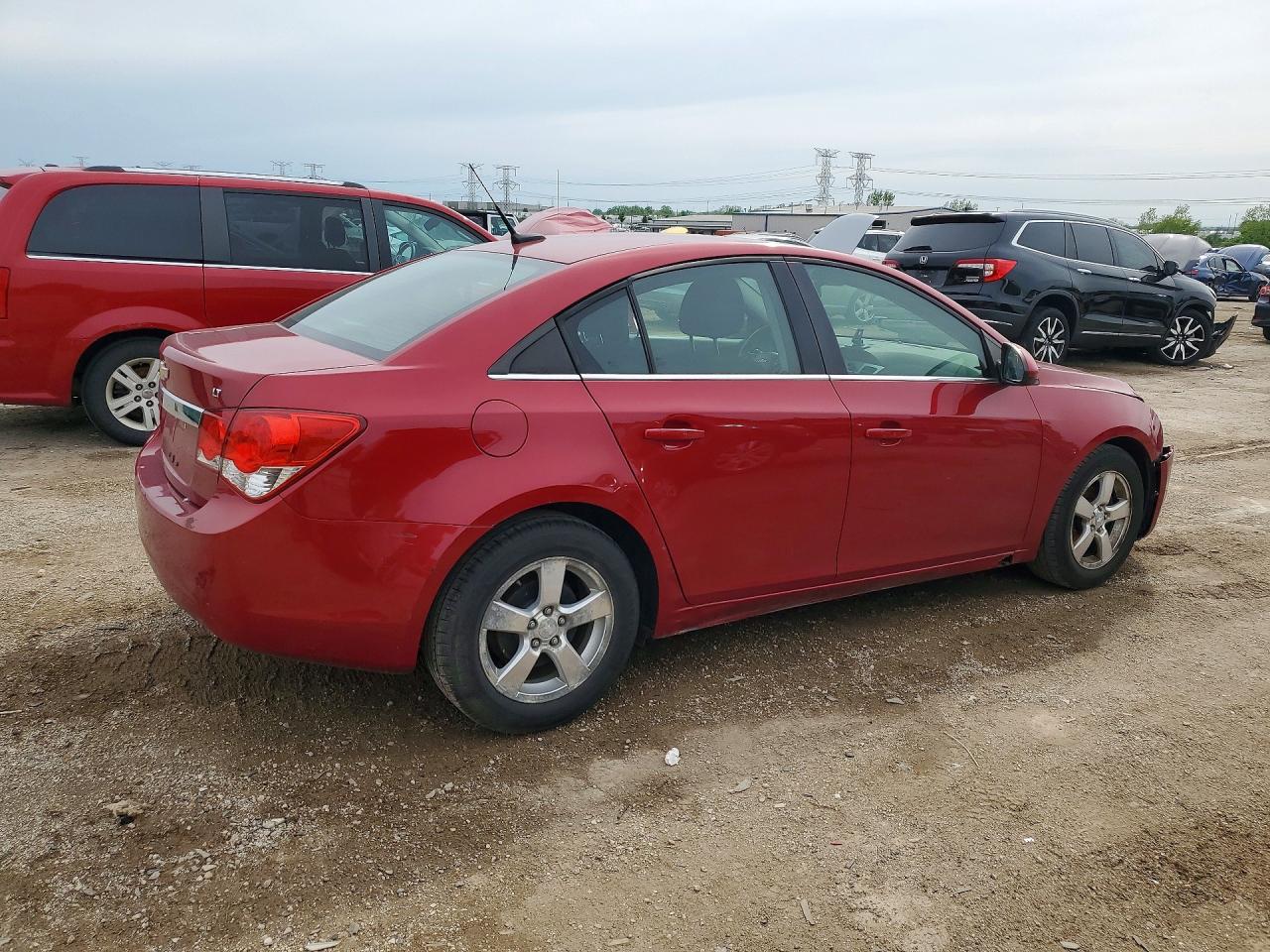 2012 Chevrolet Cruze Lt Red vin: 1G1PF5SC5C7238528