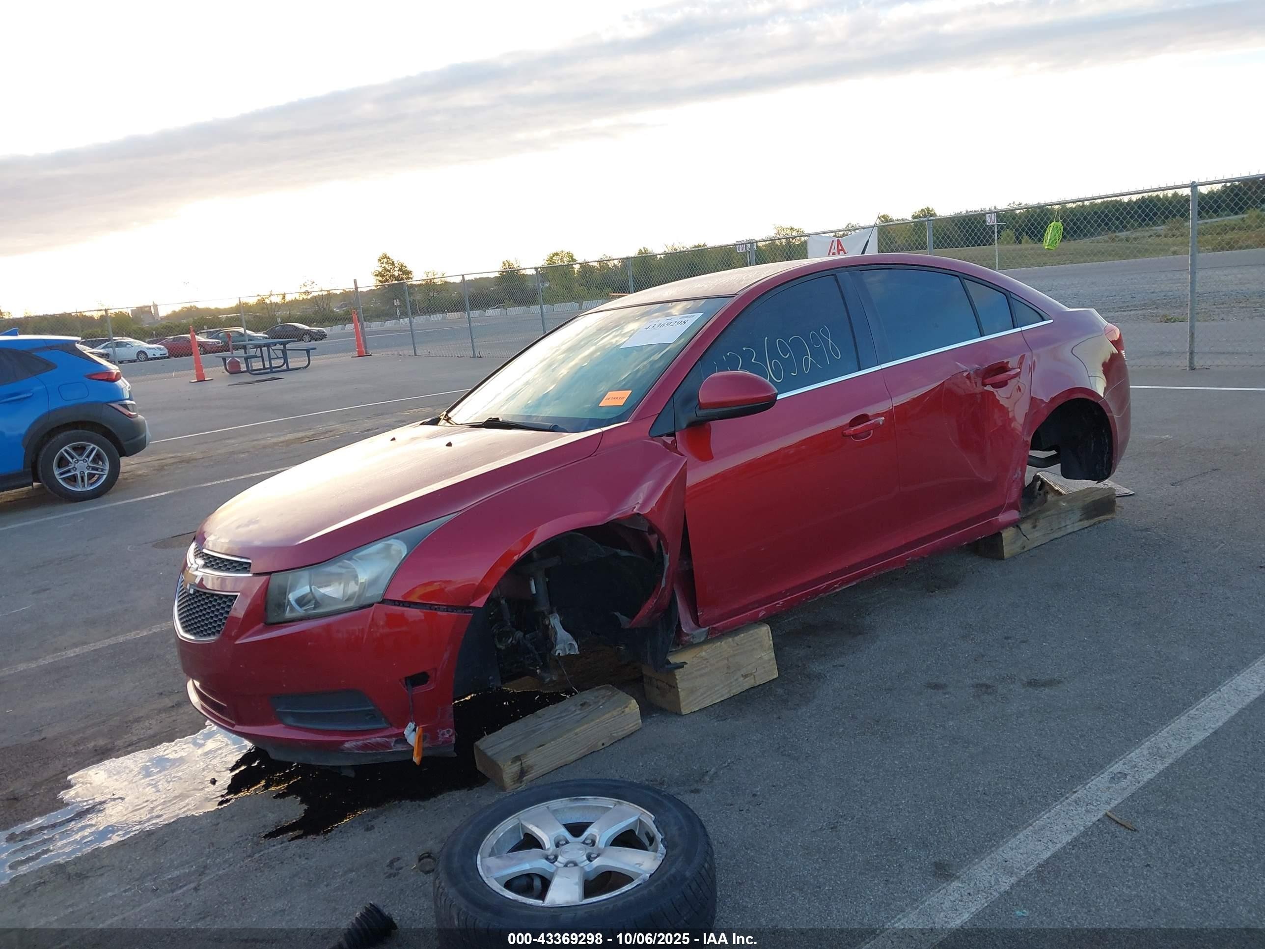 2012 Chevrolet Cruze 1lt Red vin: 1G1PF5SC5C7255104