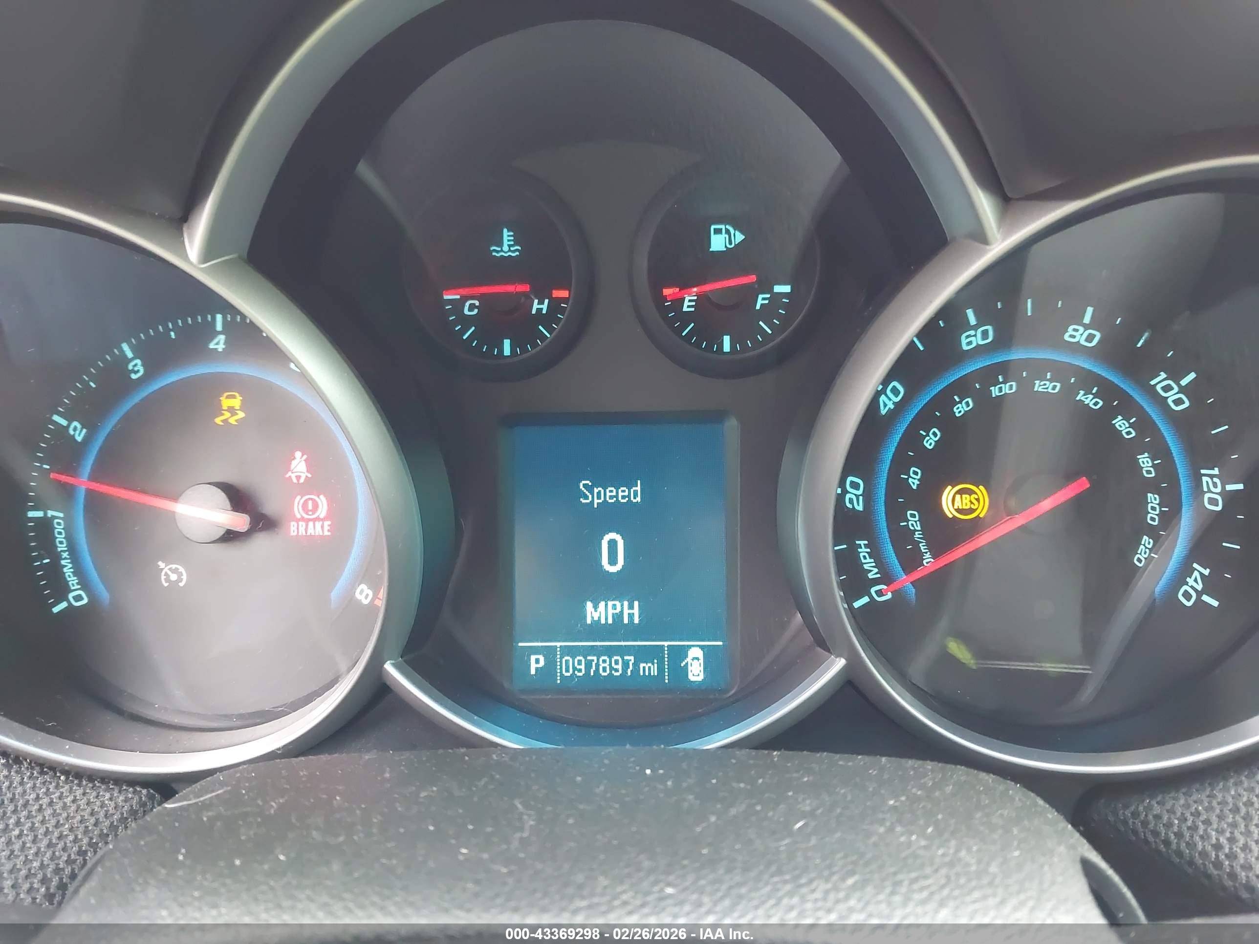 2012 Chevrolet Cruze 1lt Red vin: 1G1PF5SC5C7255104