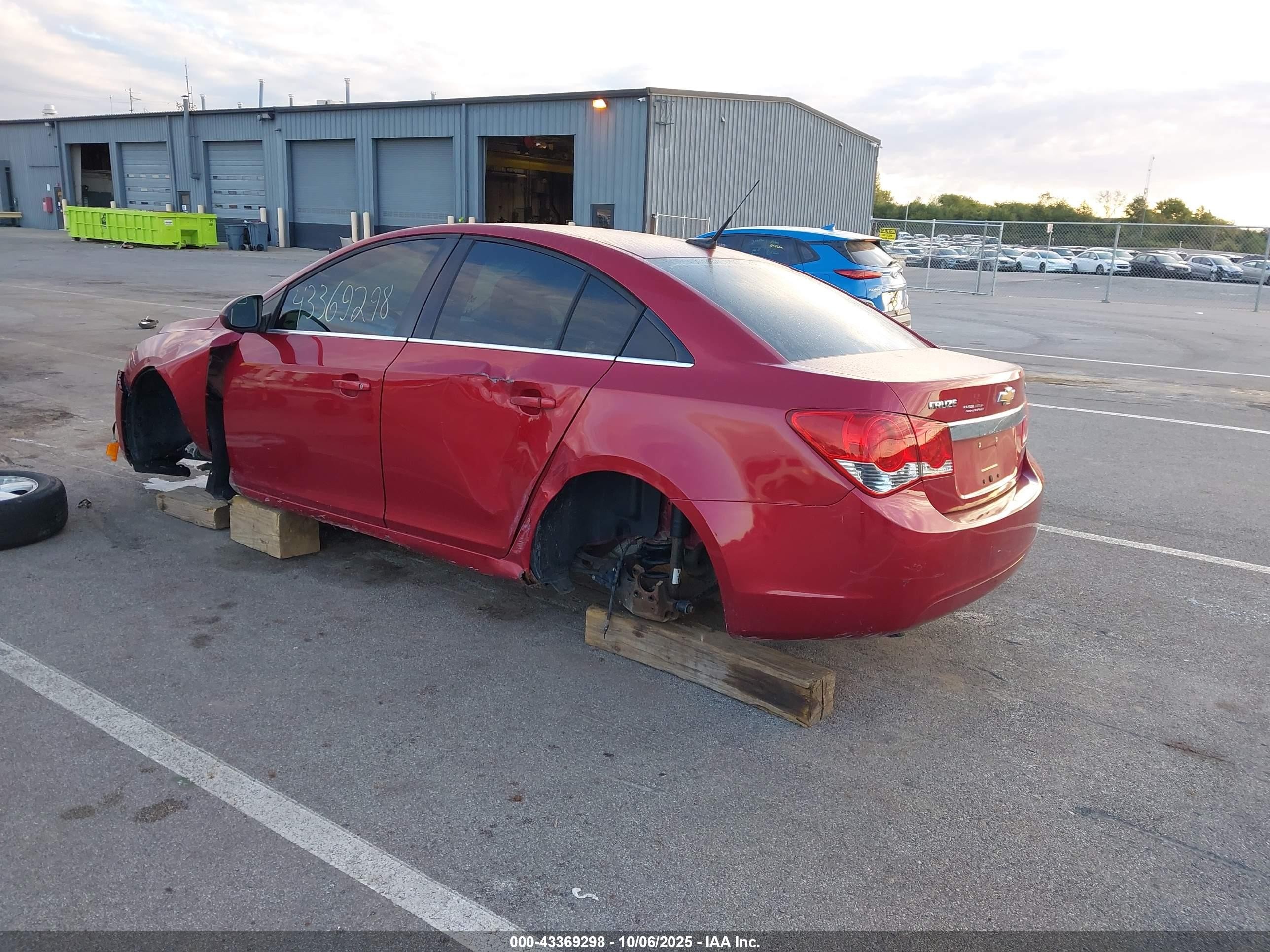 2012 Chevrolet Cruze 1lt Red vin: 1G1PF5SC5C7255104