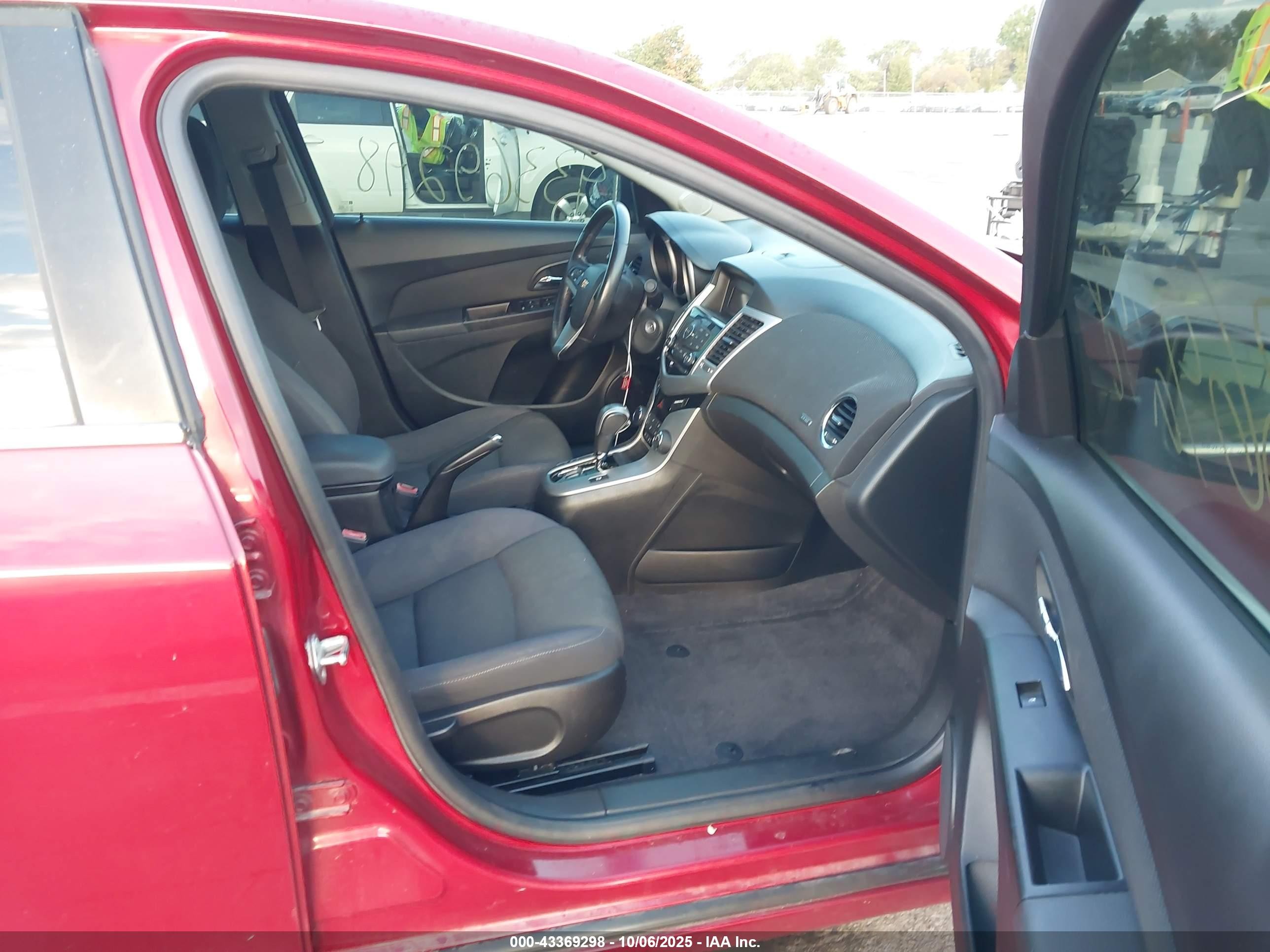 2012 Chevrolet Cruze 1lt Red vin: 1G1PF5SC5C7255104