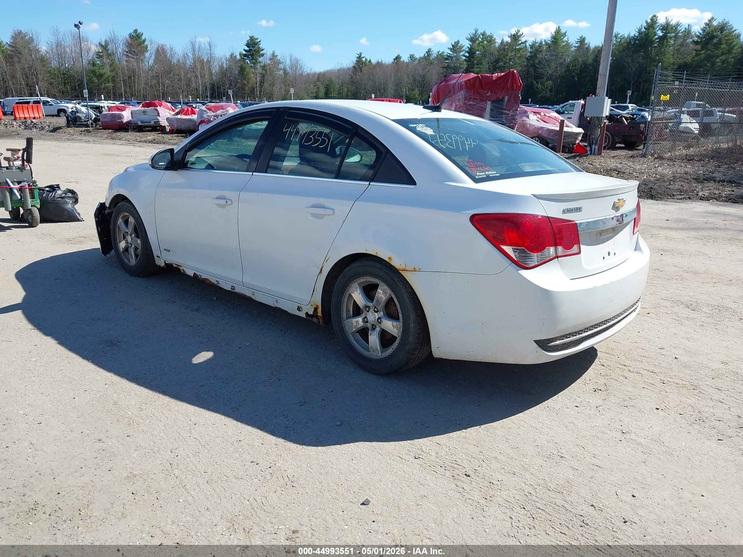 2012 Chevrolet Cruze 1lt White vin: 1G1PF5SC5C7261890