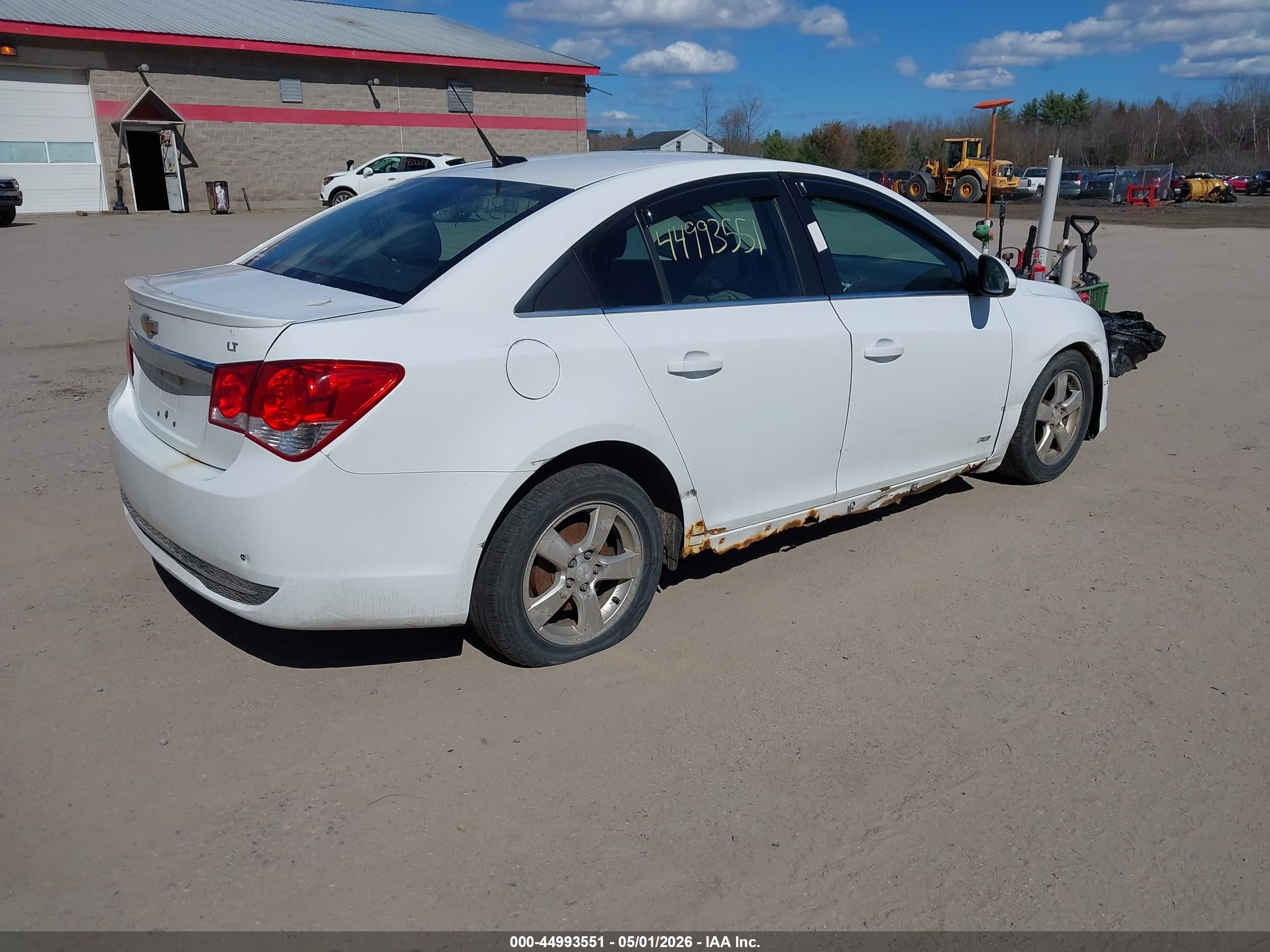 2012 Chevrolet Cruze 1lt White vin: 1G1PF5SC5C7261890