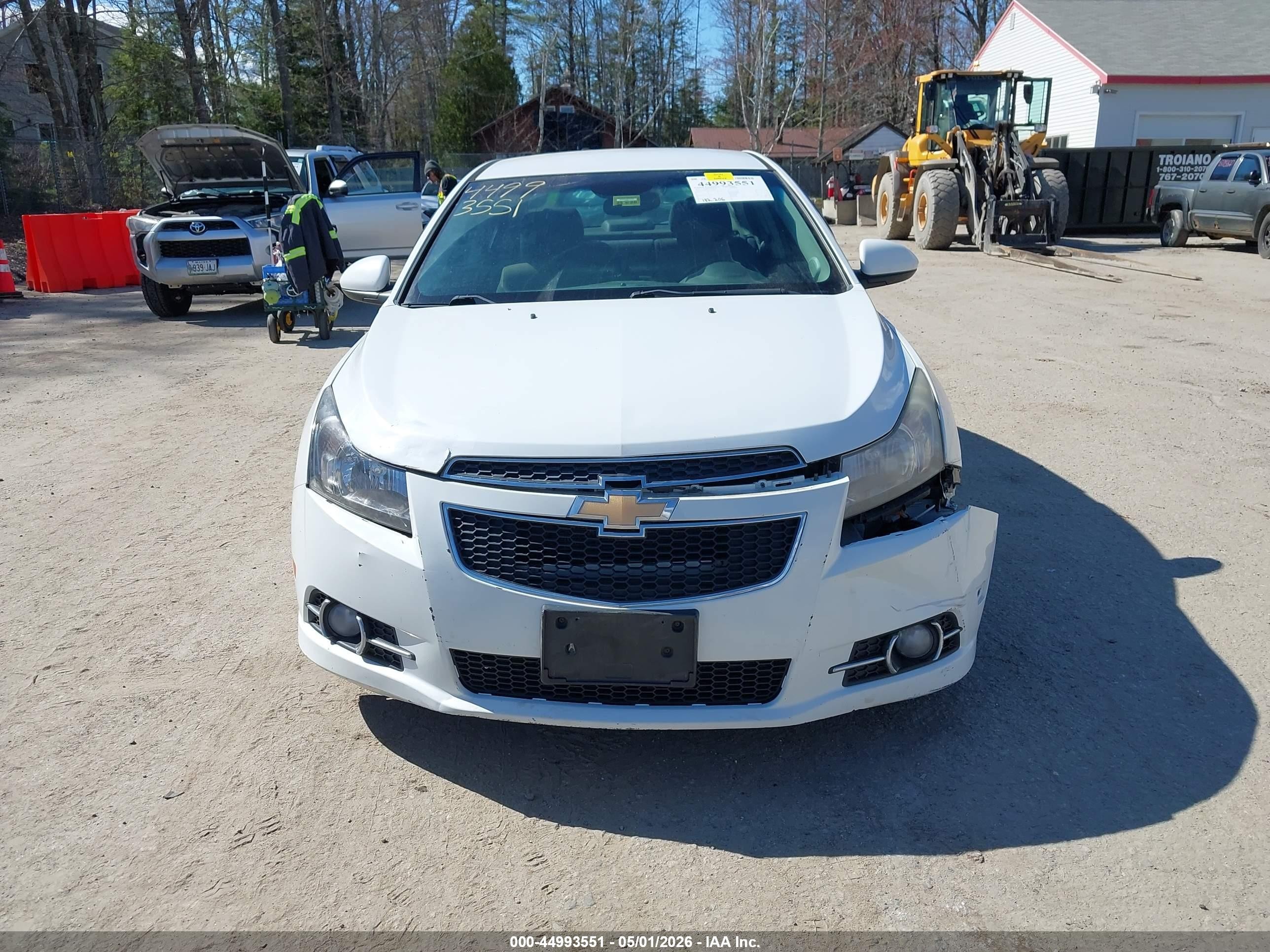 2012 Chevrolet Cruze 1lt White vin: 1G1PF5SC5C7261890