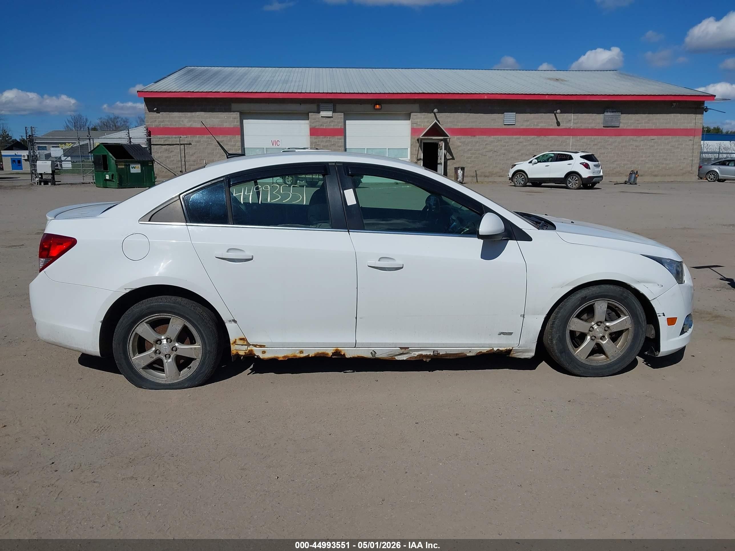 2012 Chevrolet Cruze 1lt White vin: 1G1PF5SC5C7261890