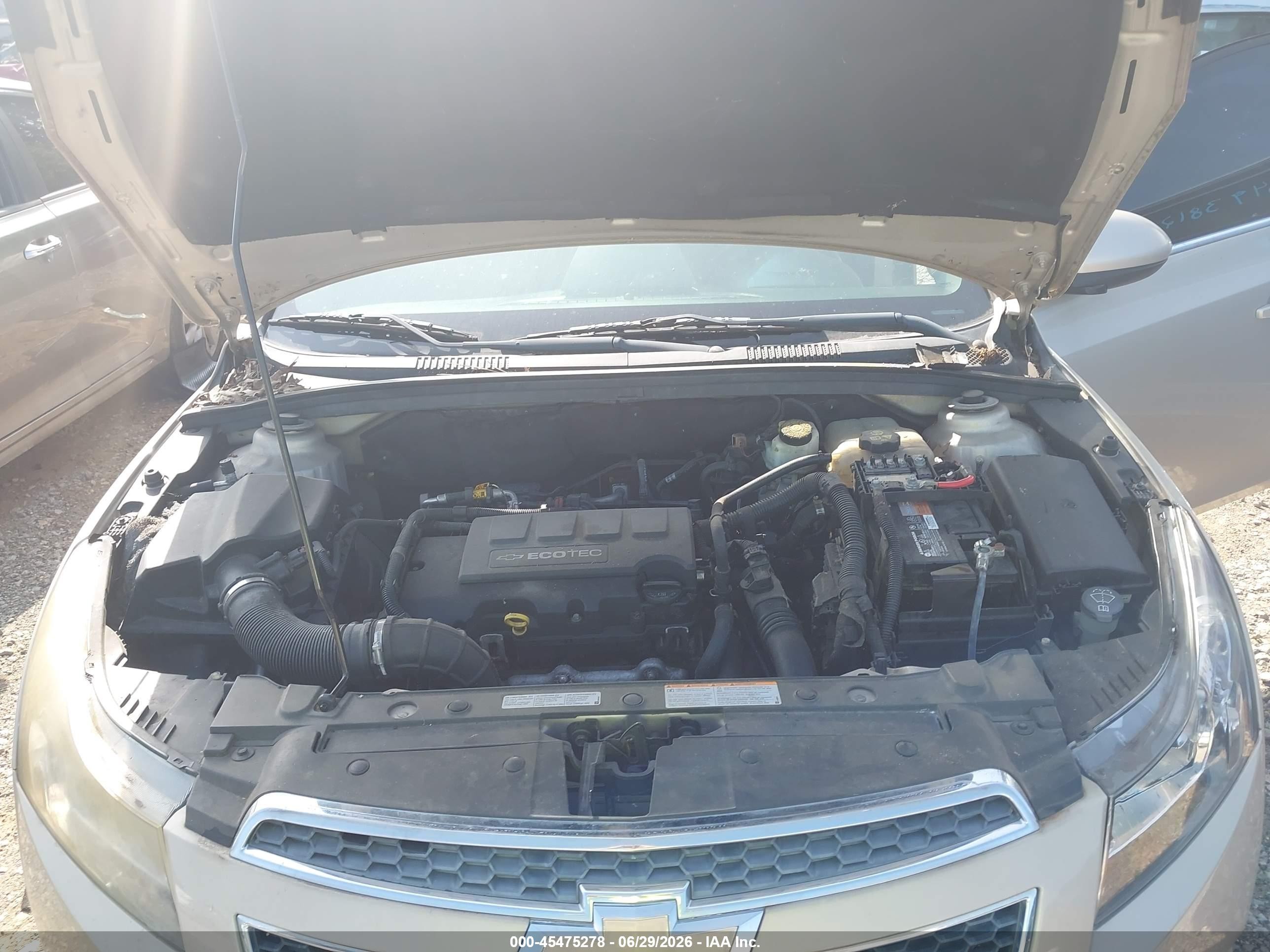 2012 Chevrolet Cruze 1lt Золотой vin: 1G1PF5SC5C7335082