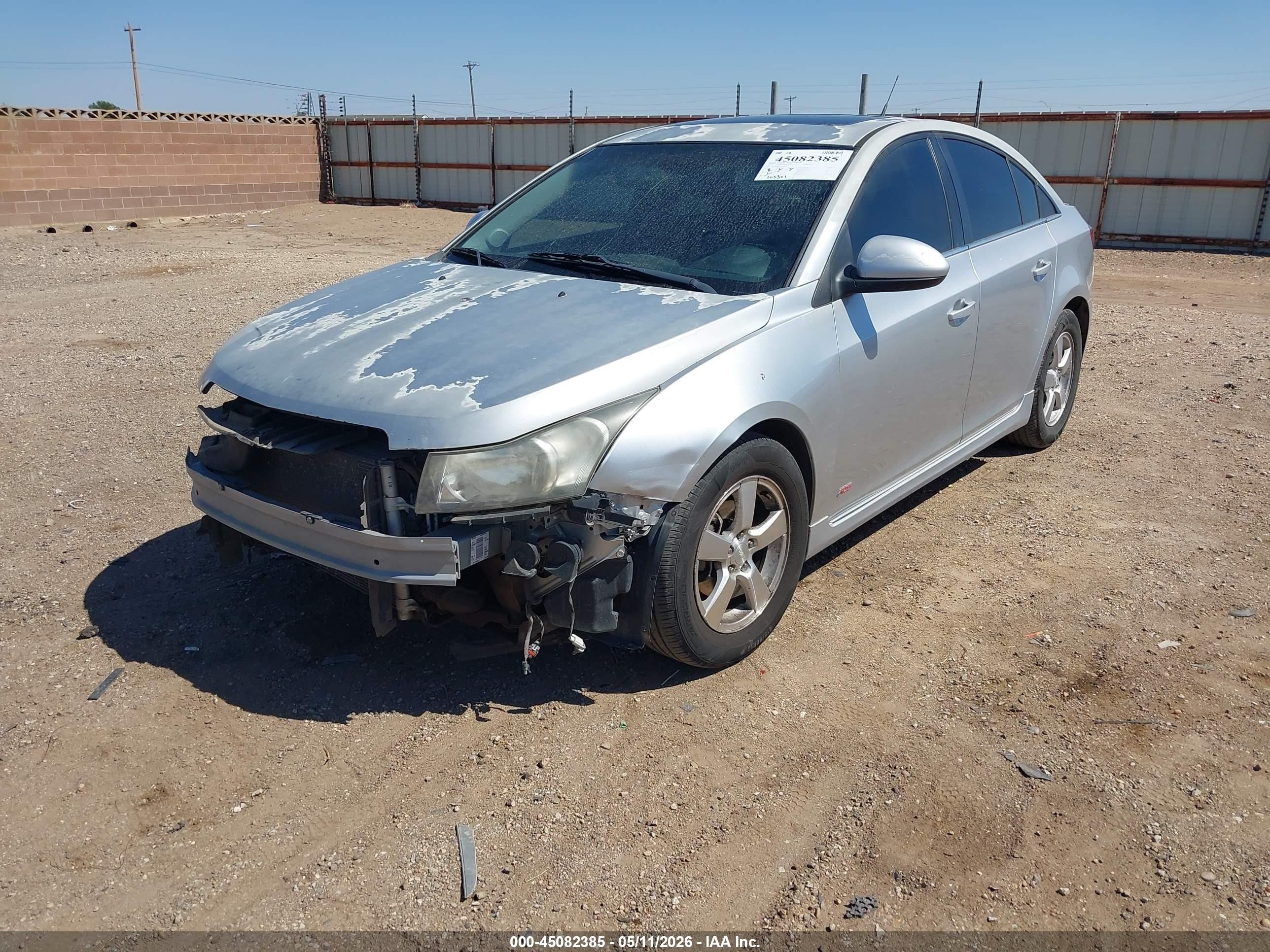 2012 Chevrolet Cruze 1lt Silver vin: 1G1PF5SC5C7344557