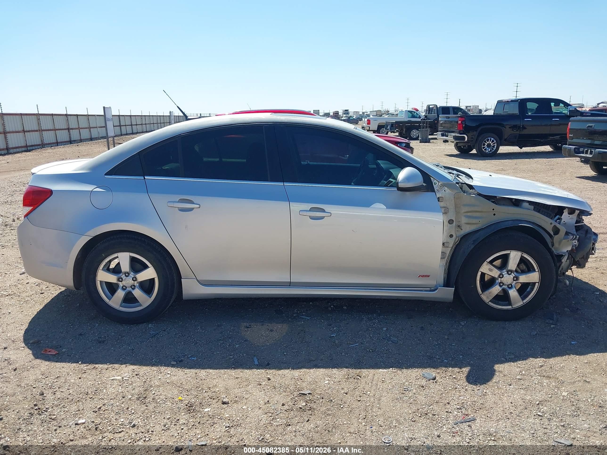 2012 Chevrolet Cruze 1lt Silver vin: 1G1PF5SC5C7344557