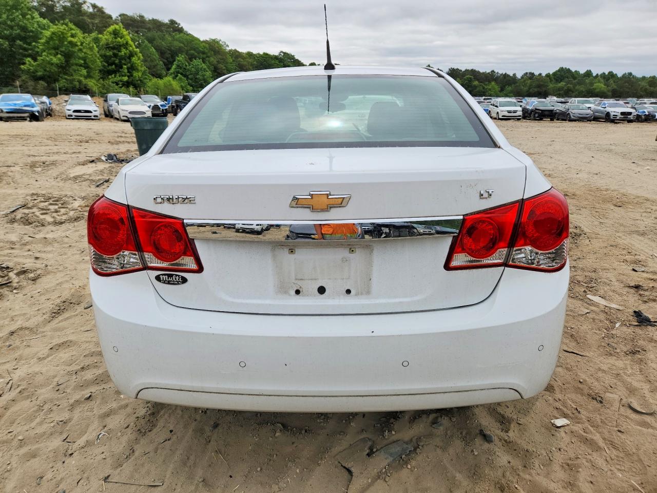 2012 Chevrolet Cruze Lt White vin: 1G1PF5SC5C7344798