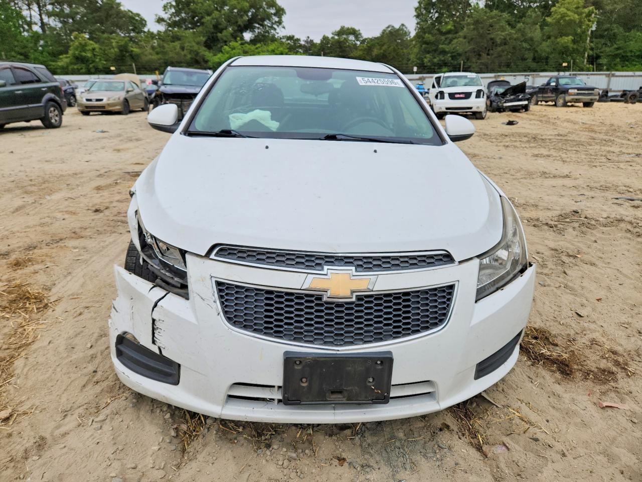 2012 Chevrolet Cruze Lt White vin: 1G1PF5SC5C7344798