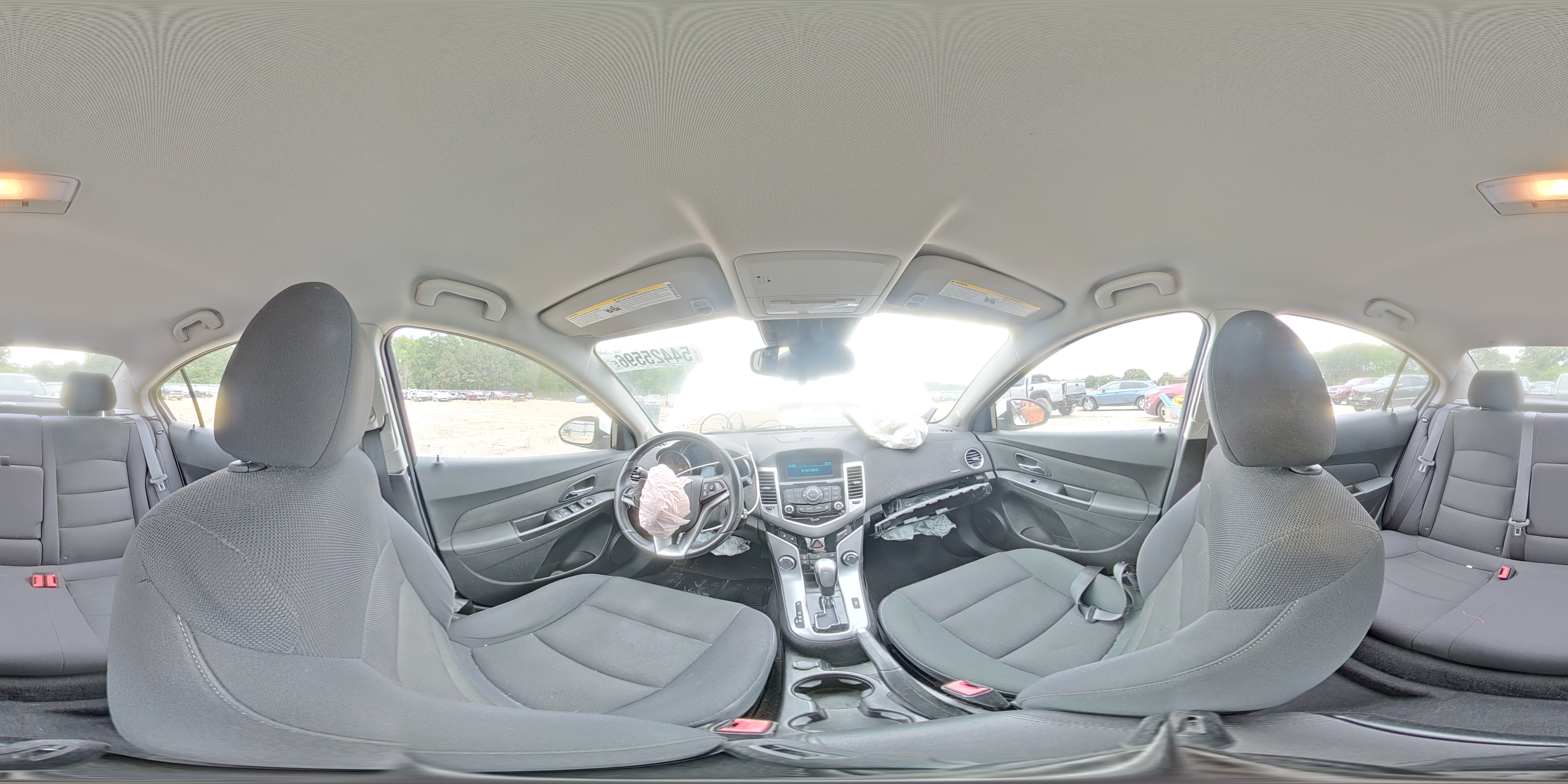 2012 Chevrolet Cruze Lt White vin: 1G1PF5SC5C7344798