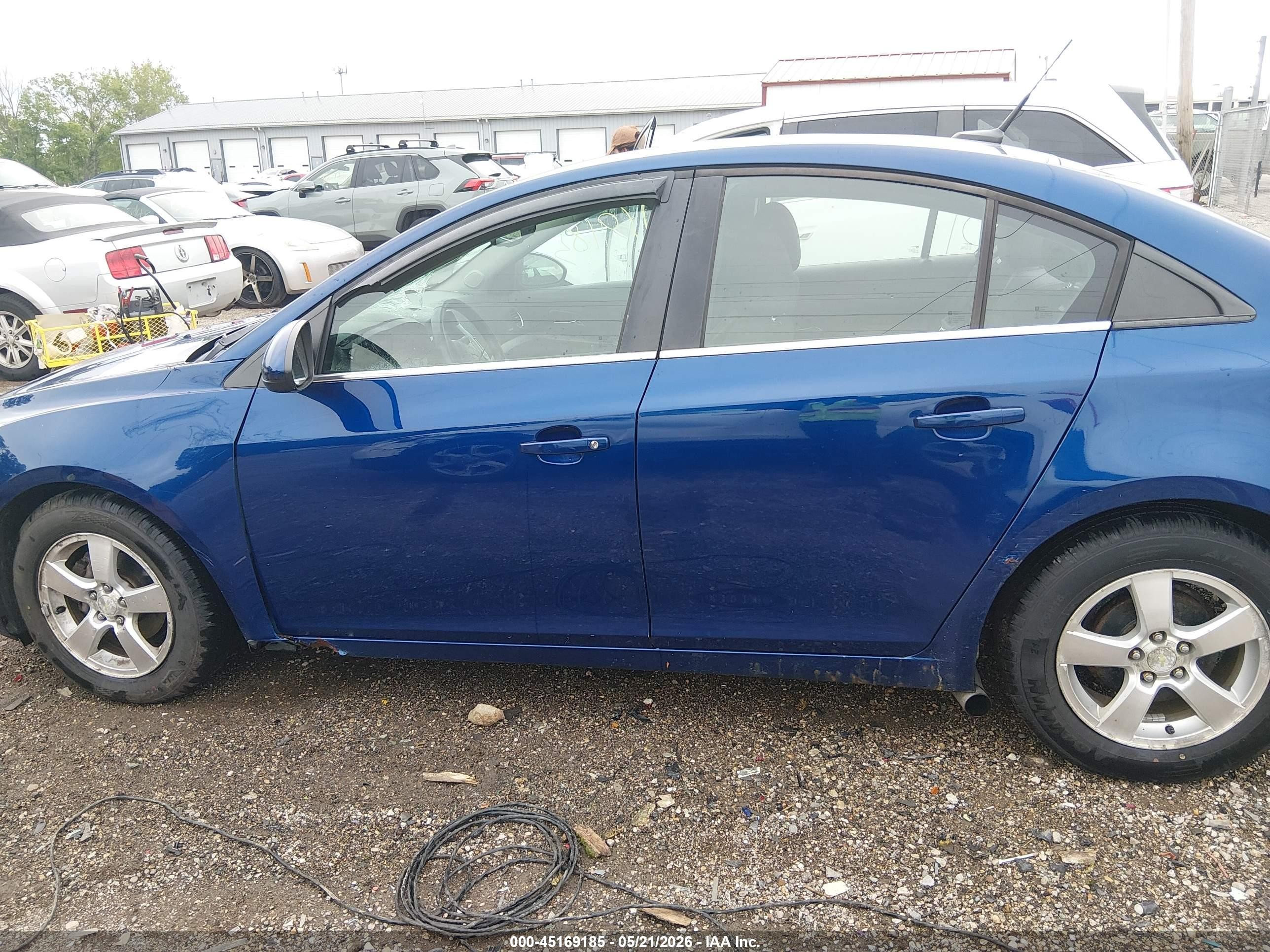 2012 Chevrolet Cruze 1lt Blue vin: 1G1PF5SC5C7355722