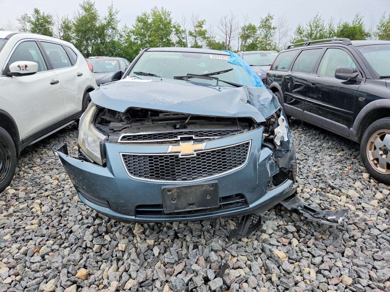 2012 Chevrolet Cruze Lt Blue vin: 1G1PF5SC5C7366624