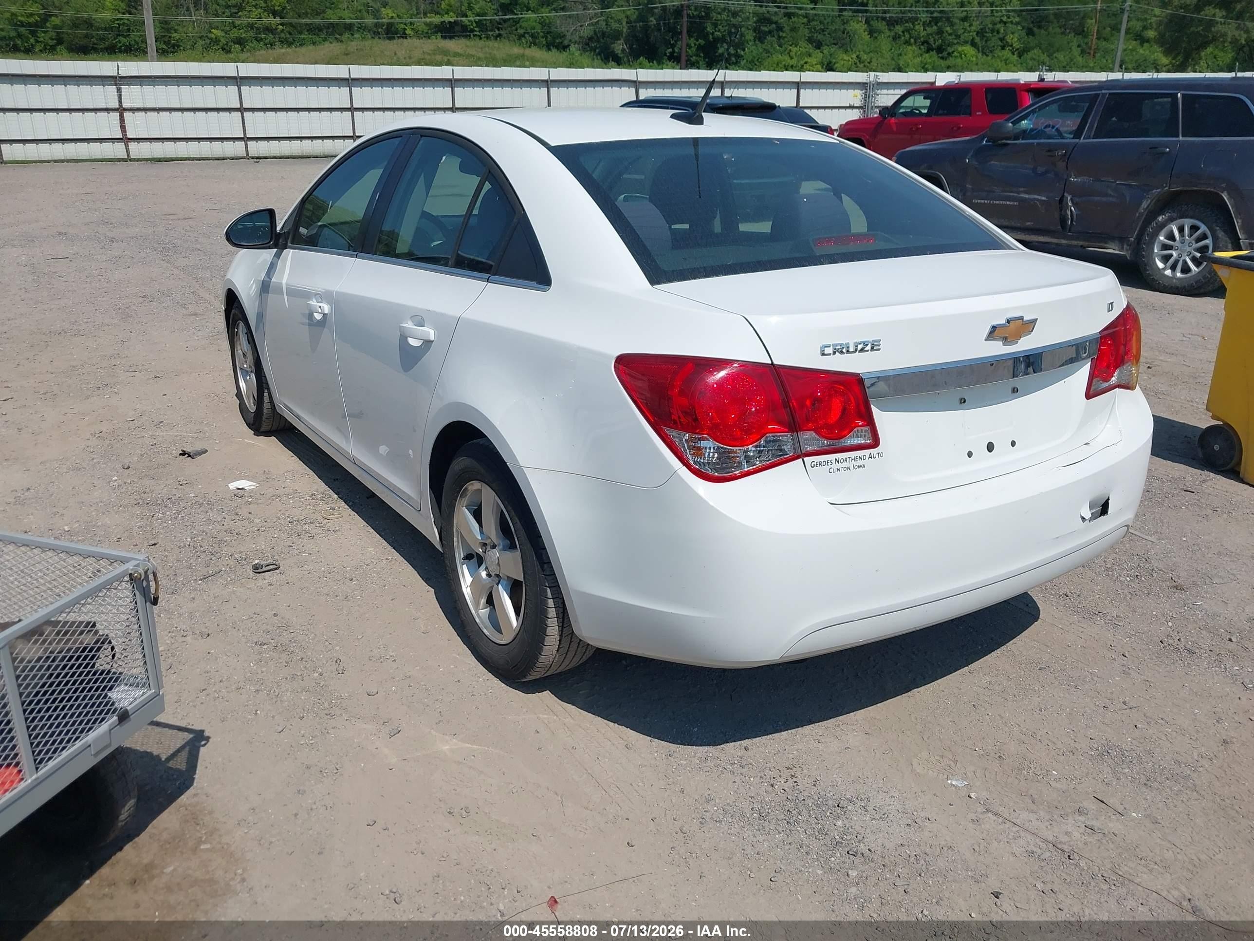 2012 Chevrolet Cruze 1lt White vin: 1G1PF5SC5C7367823