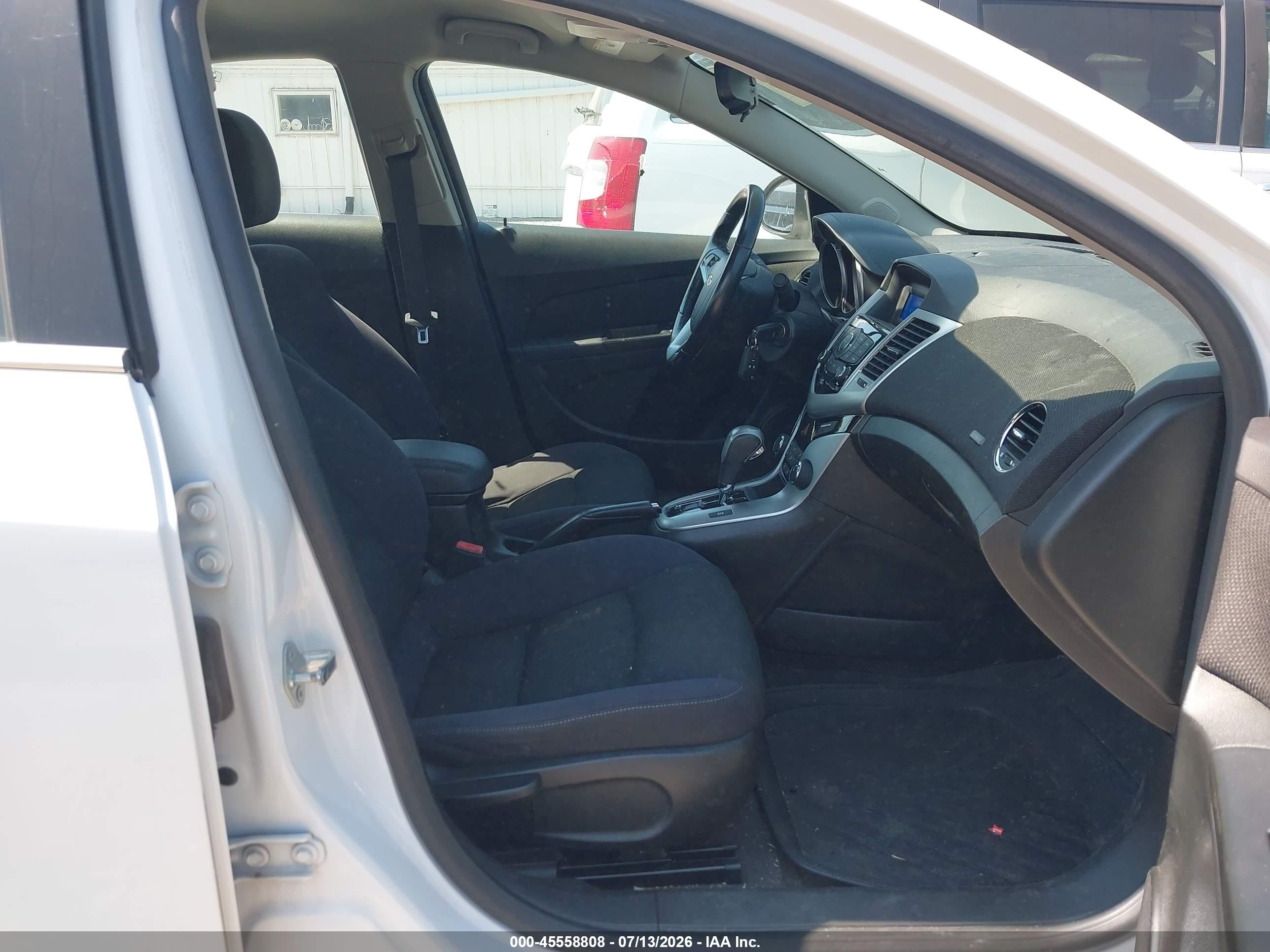 2012 Chevrolet Cruze 1lt White vin: 1G1PF5SC5C7367823