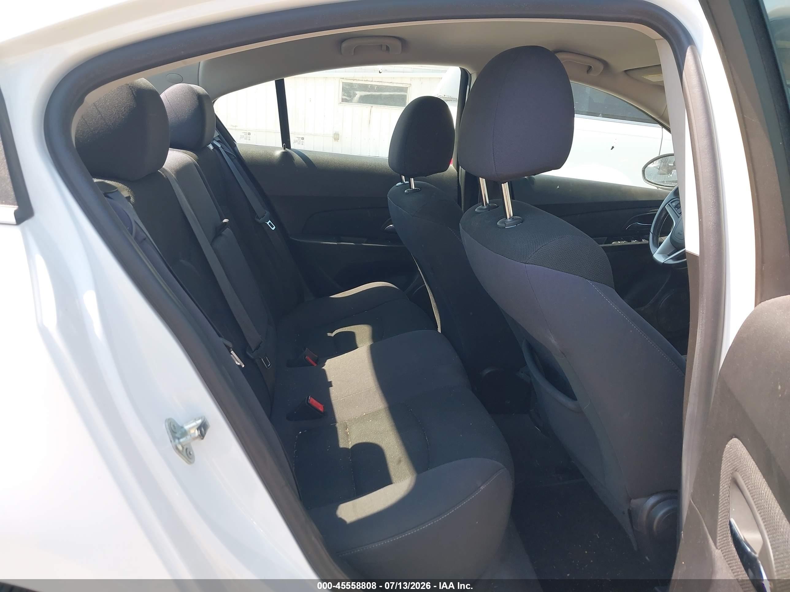2012 Chevrolet Cruze 1lt White vin: 1G1PF5SC5C7367823