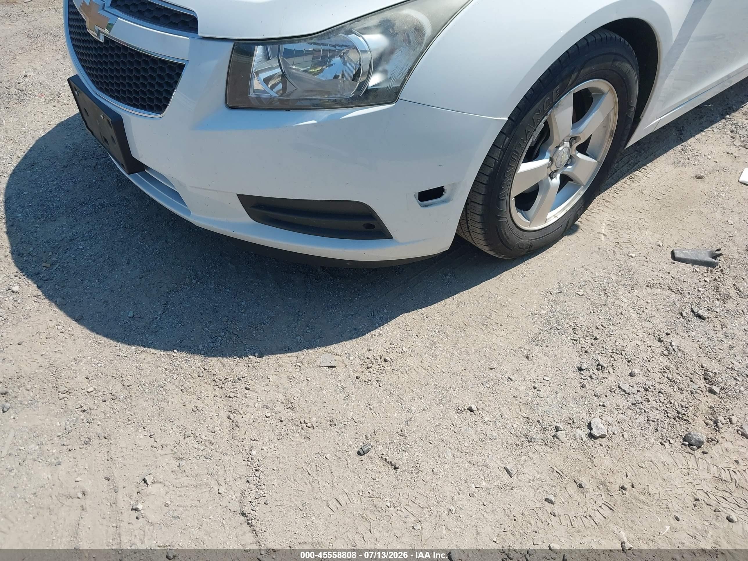 2012 Chevrolet Cruze 1lt White vin: 1G1PF5SC5C7367823