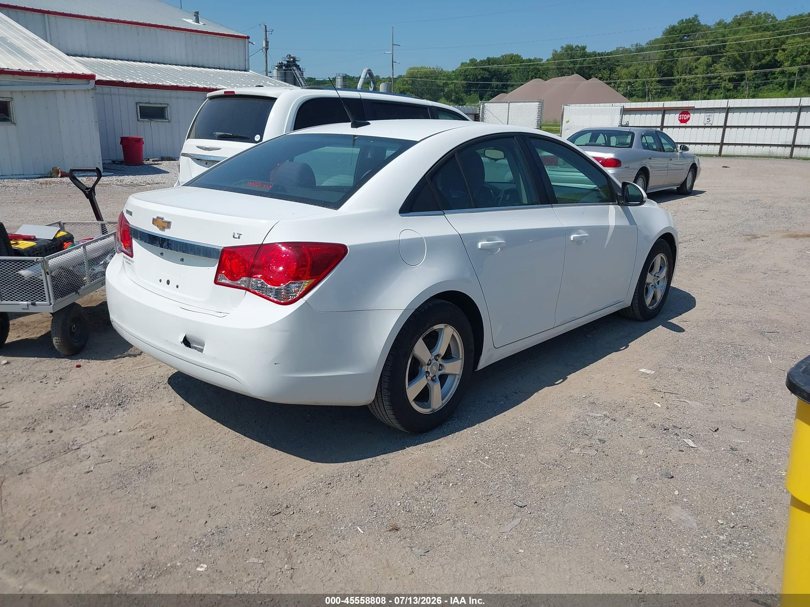 2012 Chevrolet Cruze 1lt White vin: 1G1PF5SC5C7367823