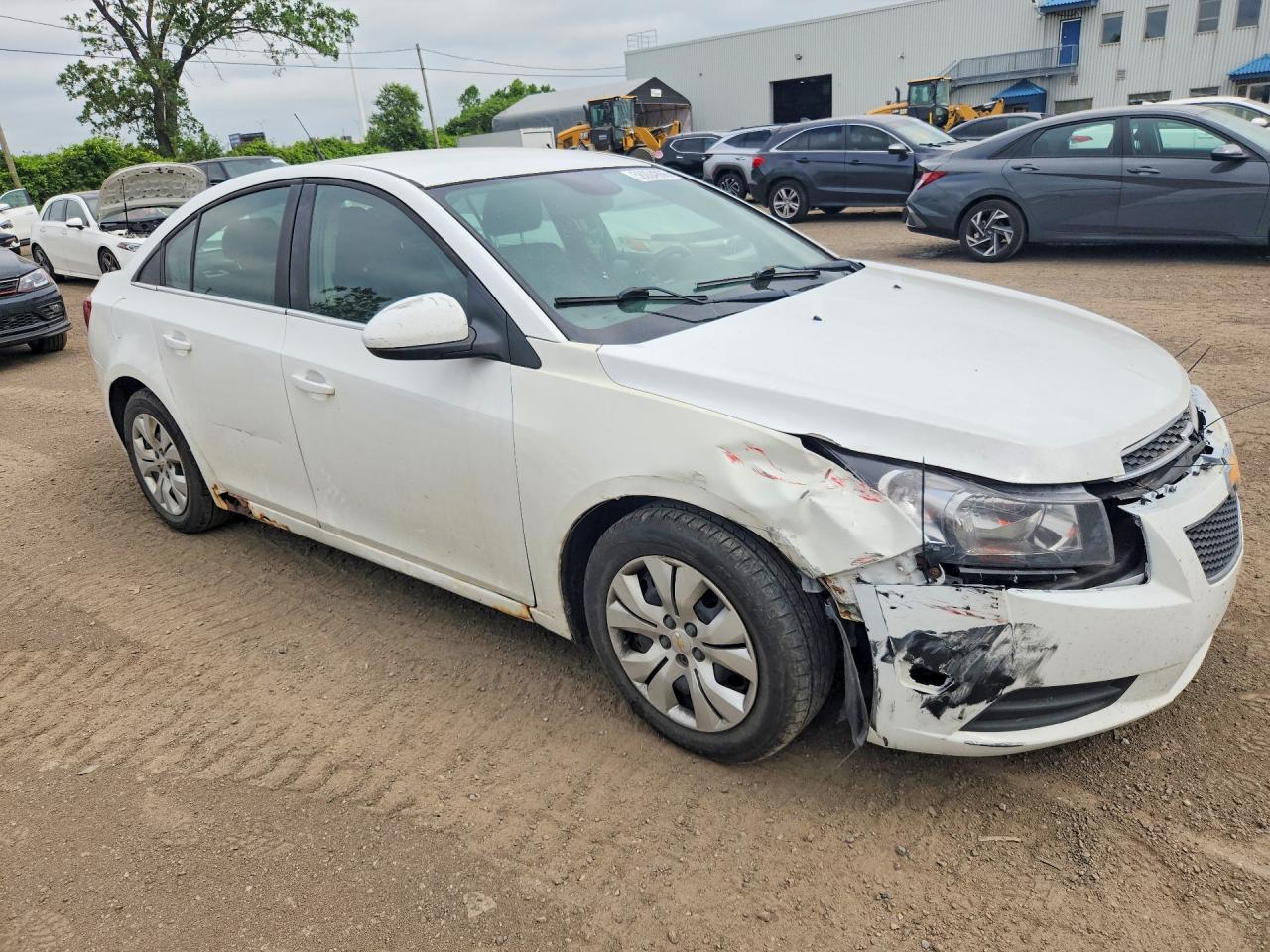 2012 Chevrolet Cruze Lt White vin: 1G1PF5SC5C7400190