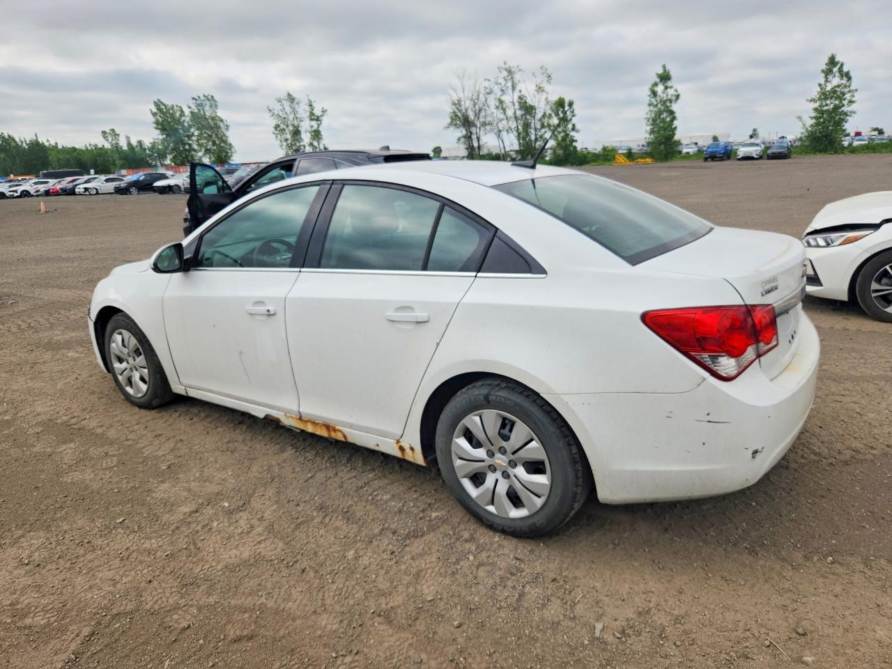 2012 Chevrolet Cruze Lt White vin: 1G1PF5SC5C7400190