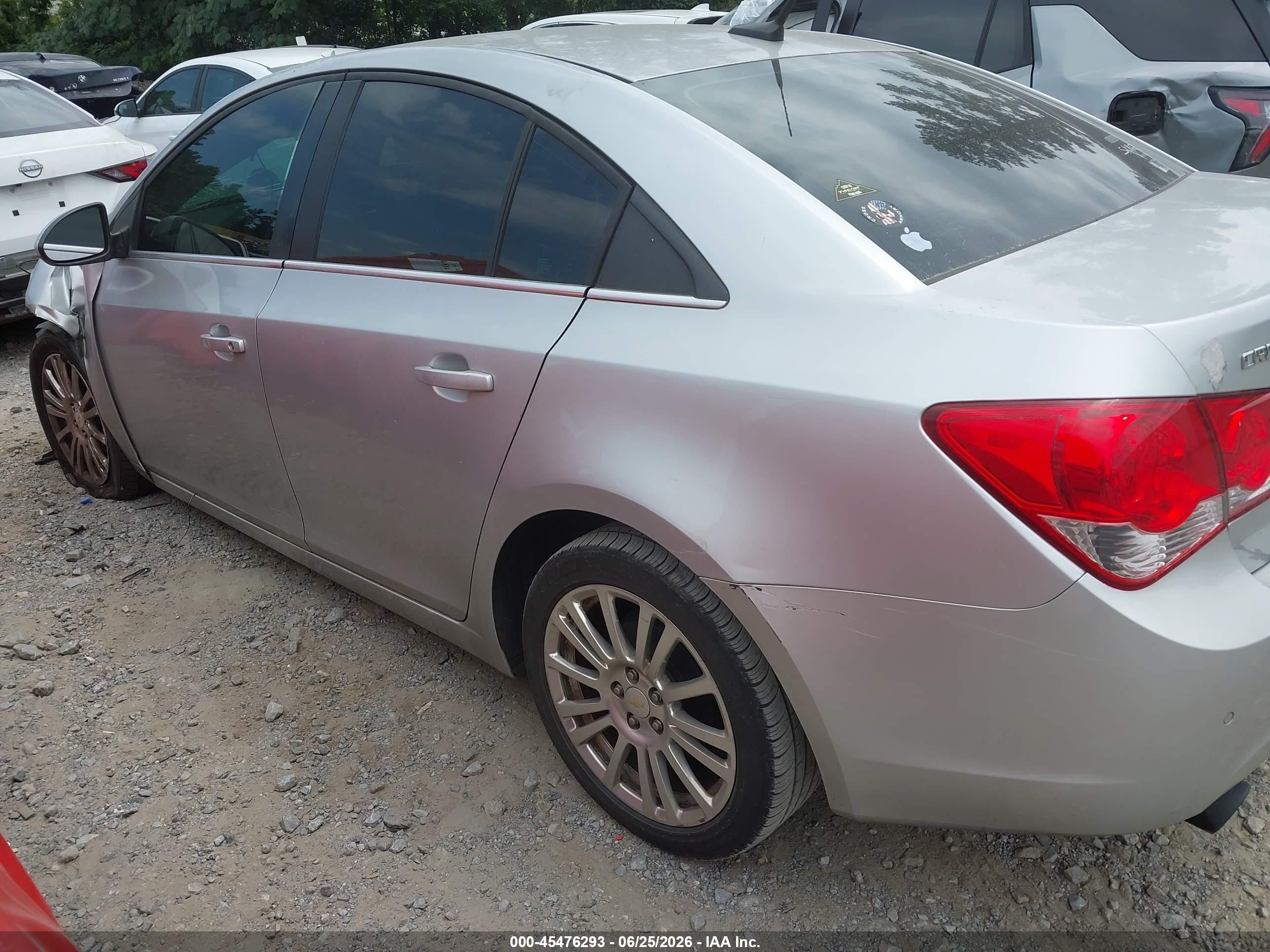 2012 Chevrolet Cruze 1lt Silver vin: 1G1PF5SC6C7240434