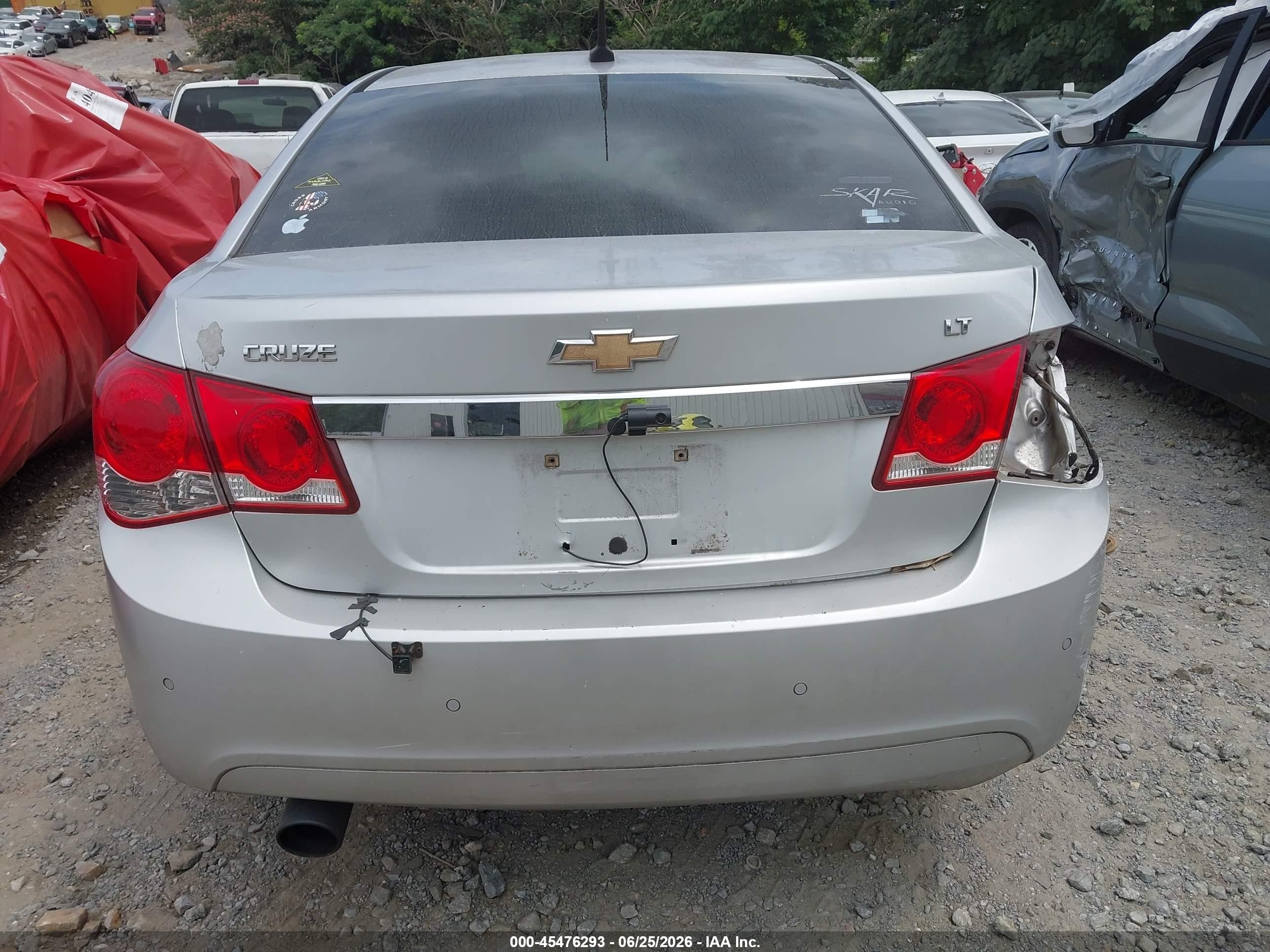 2012 Chevrolet Cruze 1lt Silver vin: 1G1PF5SC6C7240434
