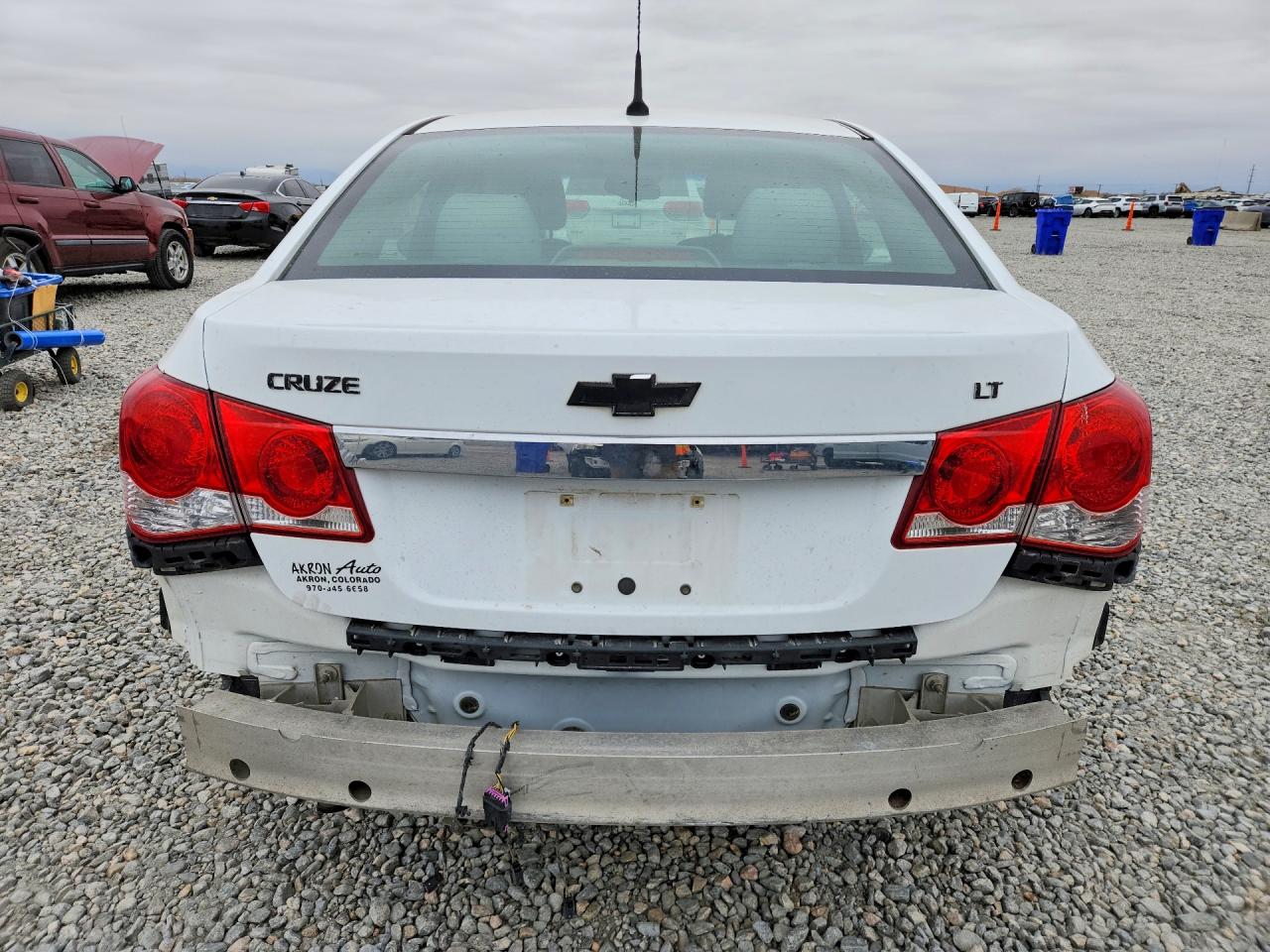 2012 Chevrolet Cruze Lt White vin: 1G1PF5SC6C7251966