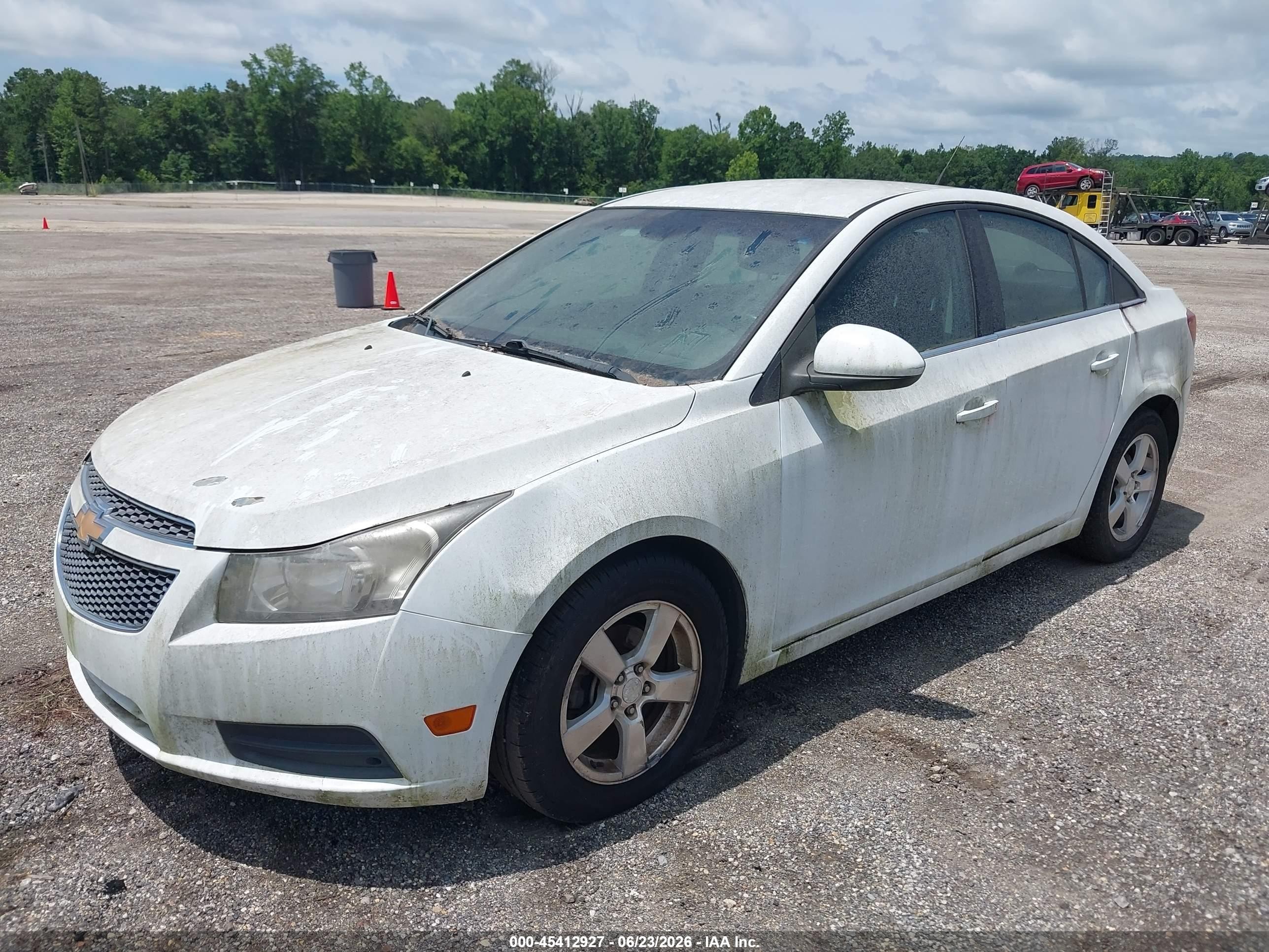2012 Chevrolet Cruze 1lt White vin: 1G1PF5SC6C7329906