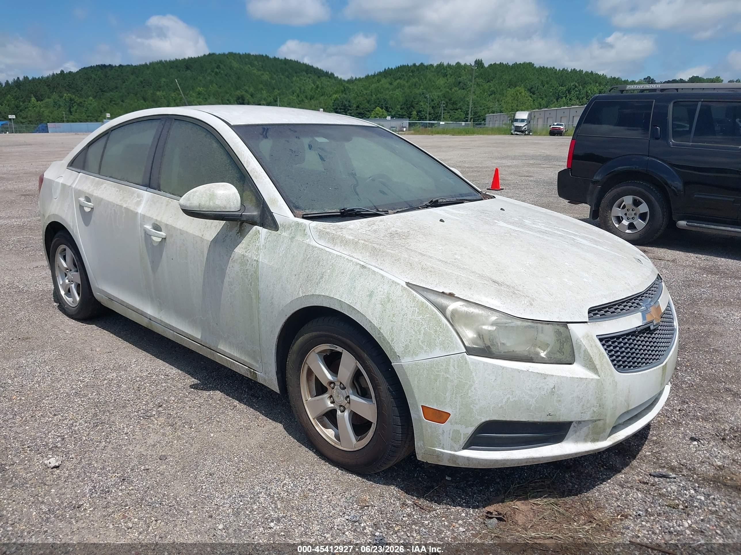2012 Chevrolet Cruze 1lt White vin: 1G1PF5SC6C7329906