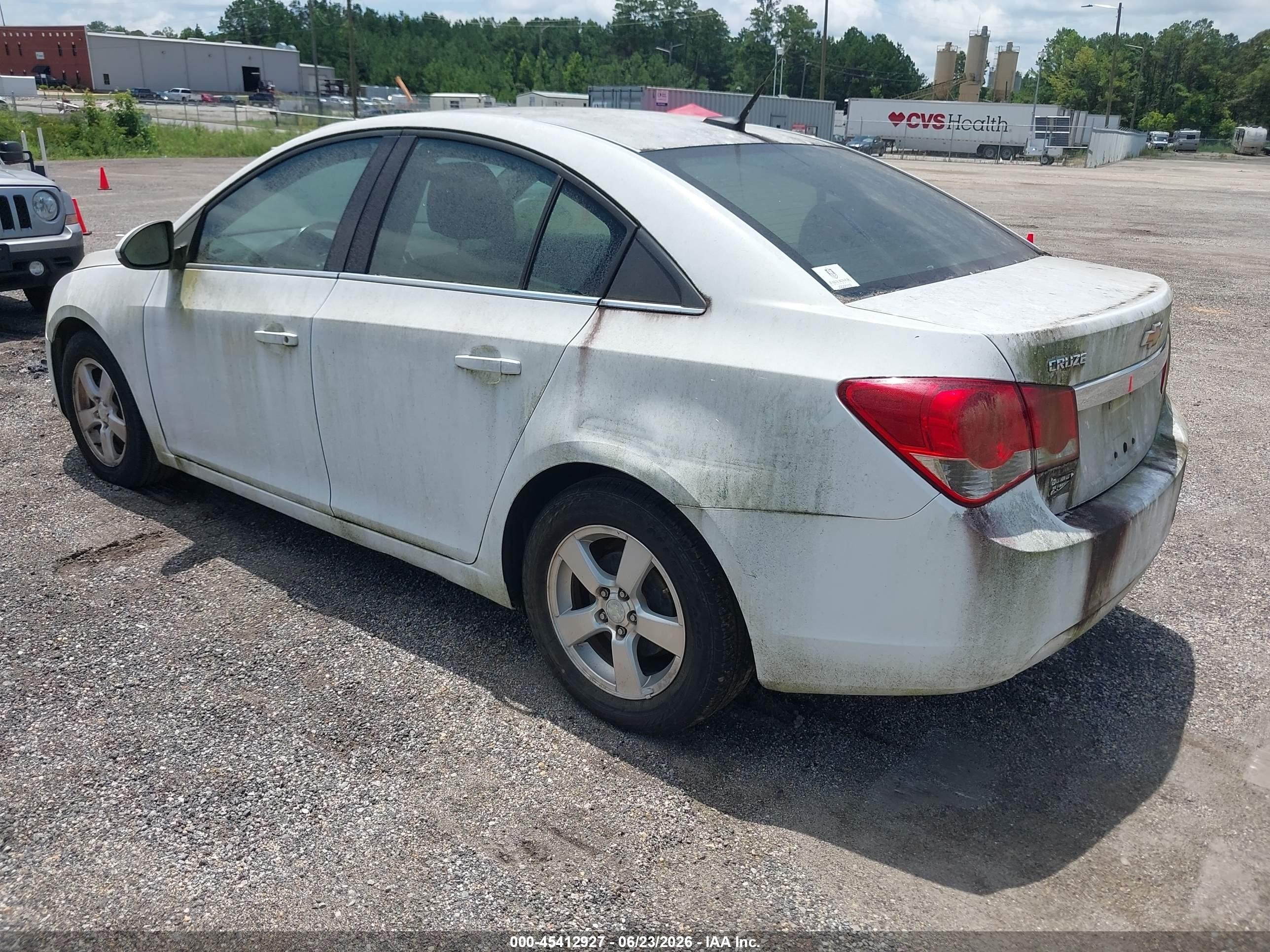 2012 Chevrolet Cruze 1lt White vin: 1G1PF5SC6C7329906