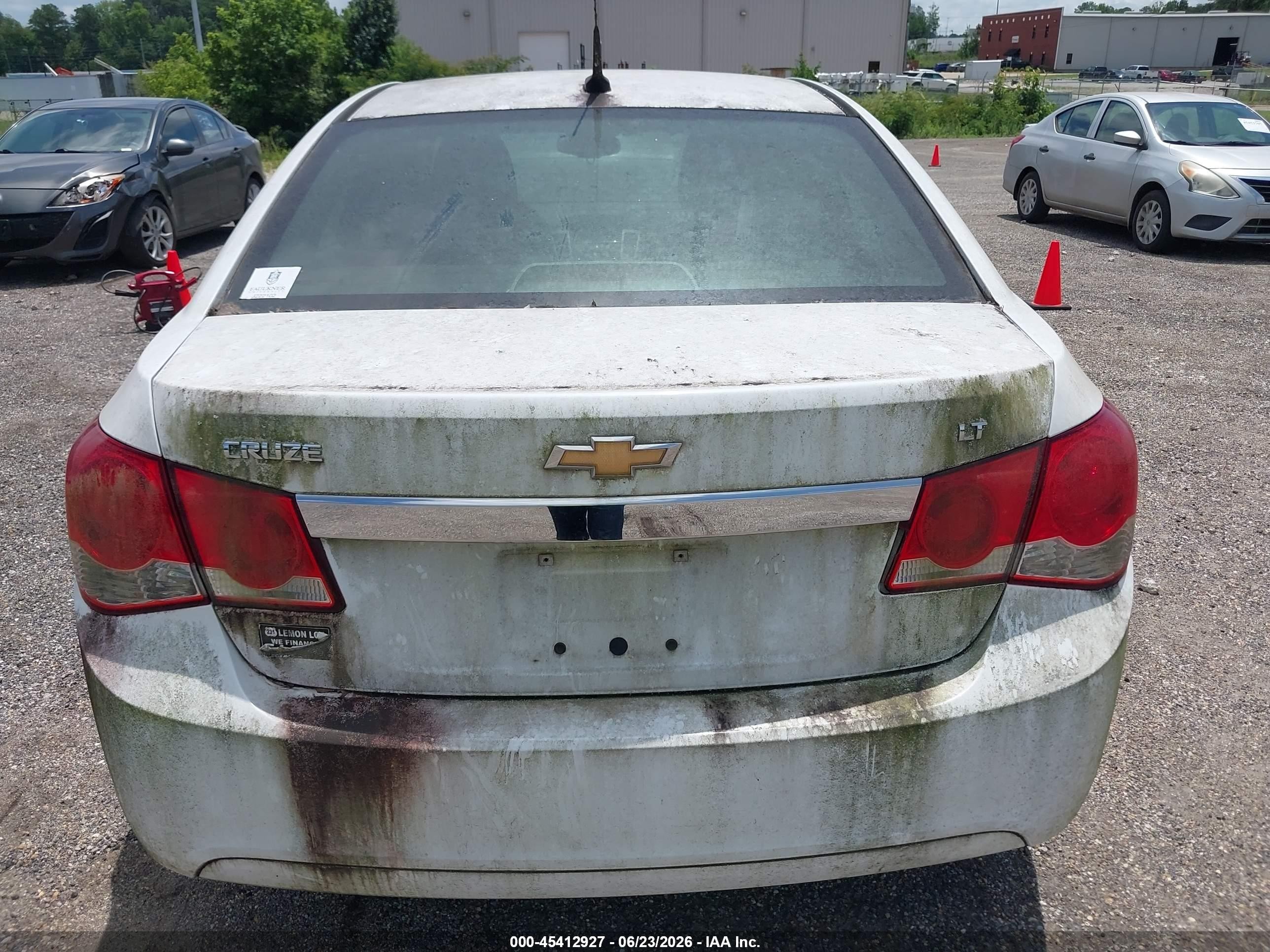 2012 Chevrolet Cruze 1lt White vin: 1G1PF5SC6C7329906