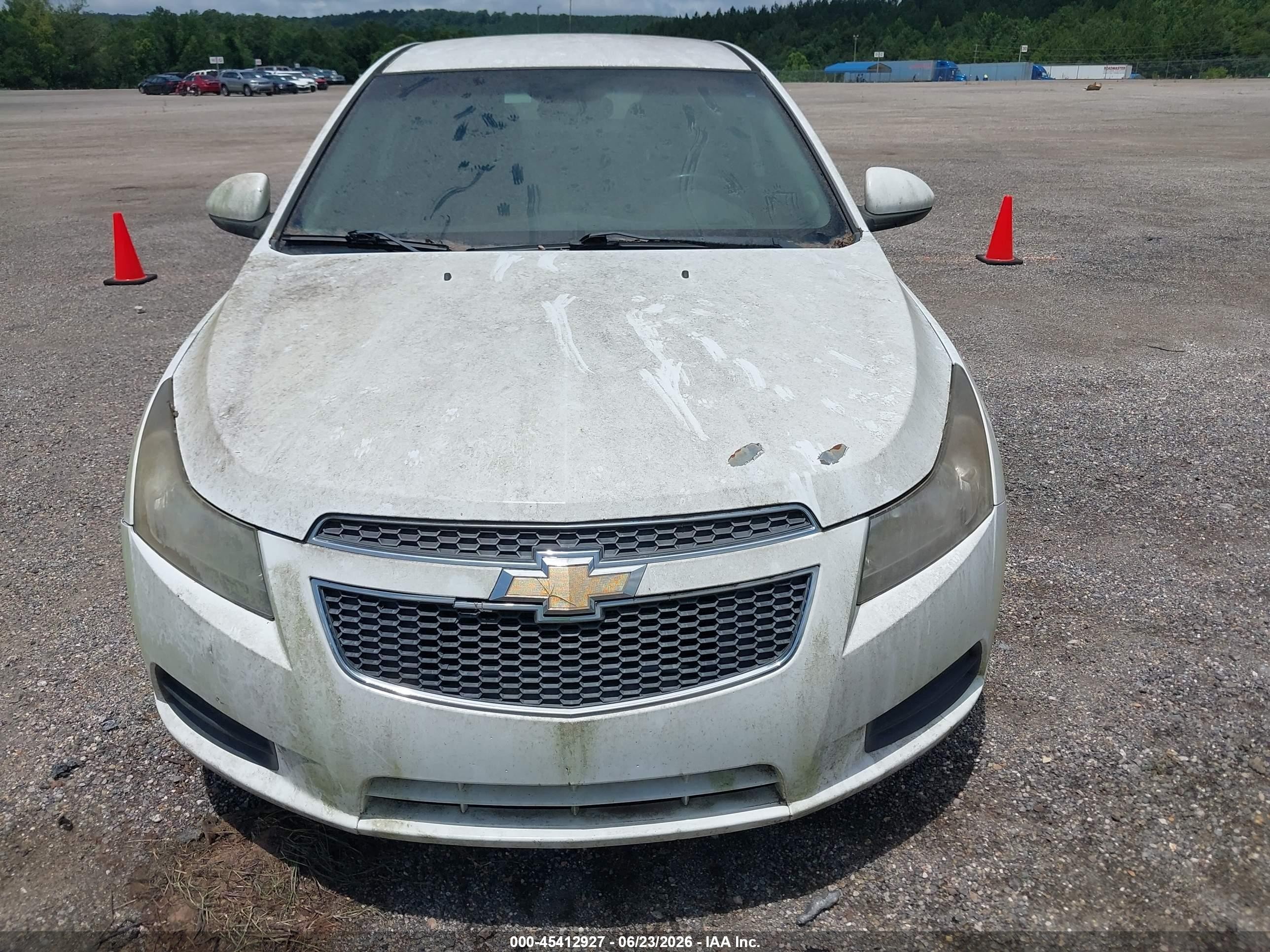 2012 Chevrolet Cruze 1lt White vin: 1G1PF5SC6C7329906