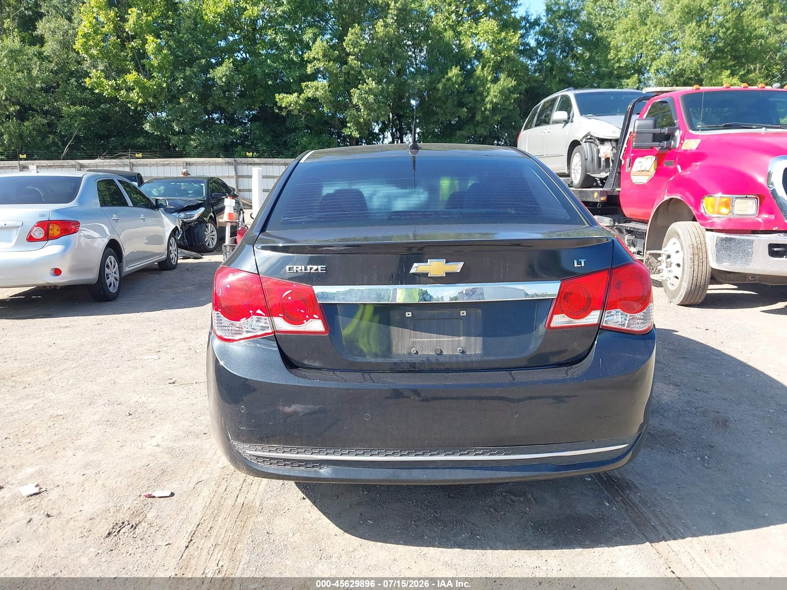 2012 Chevrolet Cruze 1lt Black vin: 1G1PF5SC6C7365160