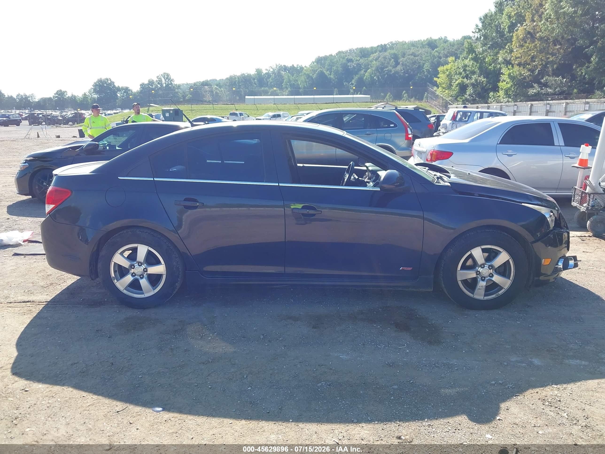 2012 Chevrolet Cruze 1lt Black vin: 1G1PF5SC6C7365160