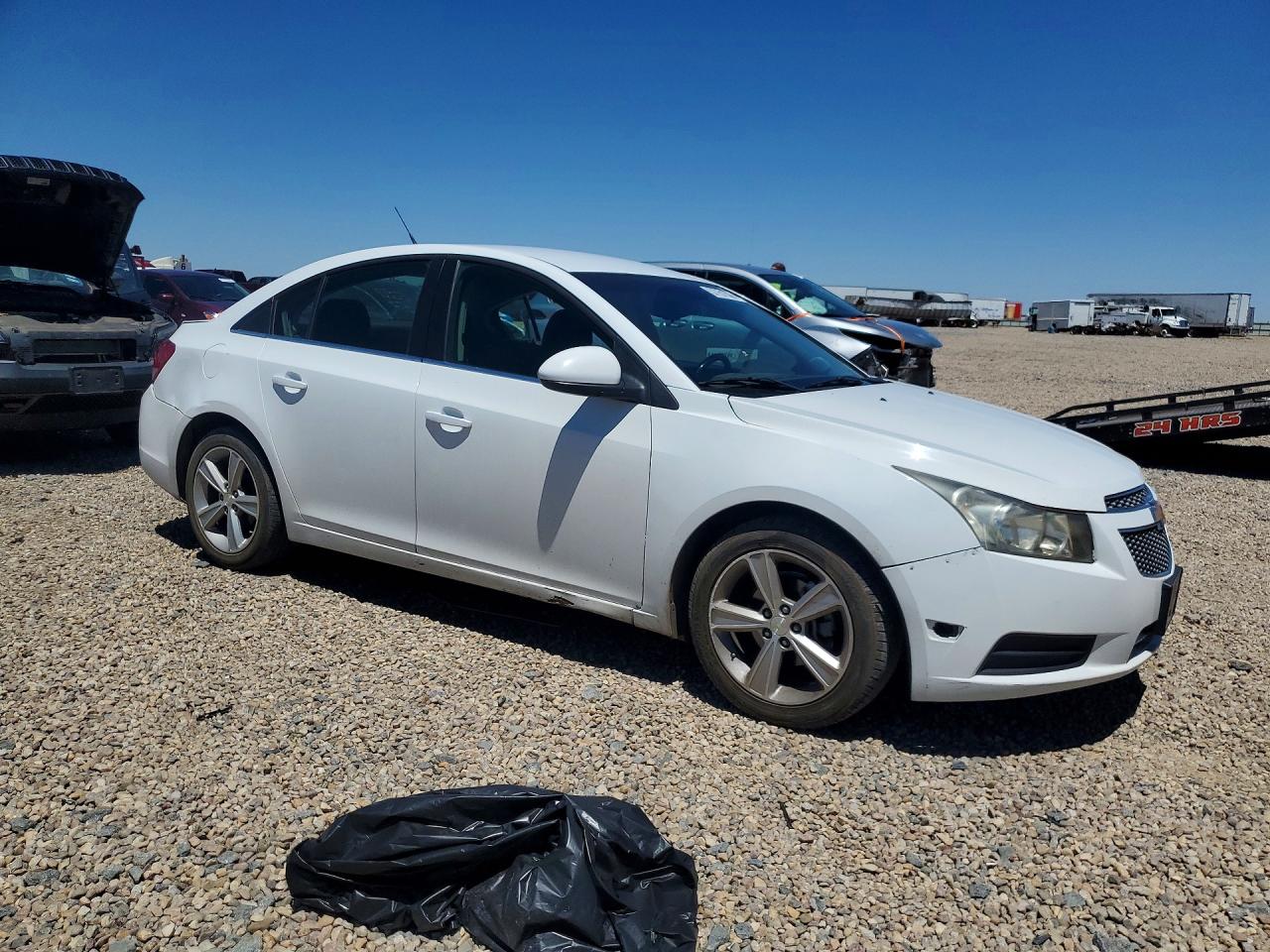 2012 Chevrolet Cruze Lt White vin: 1G1PF5SC6C7382203