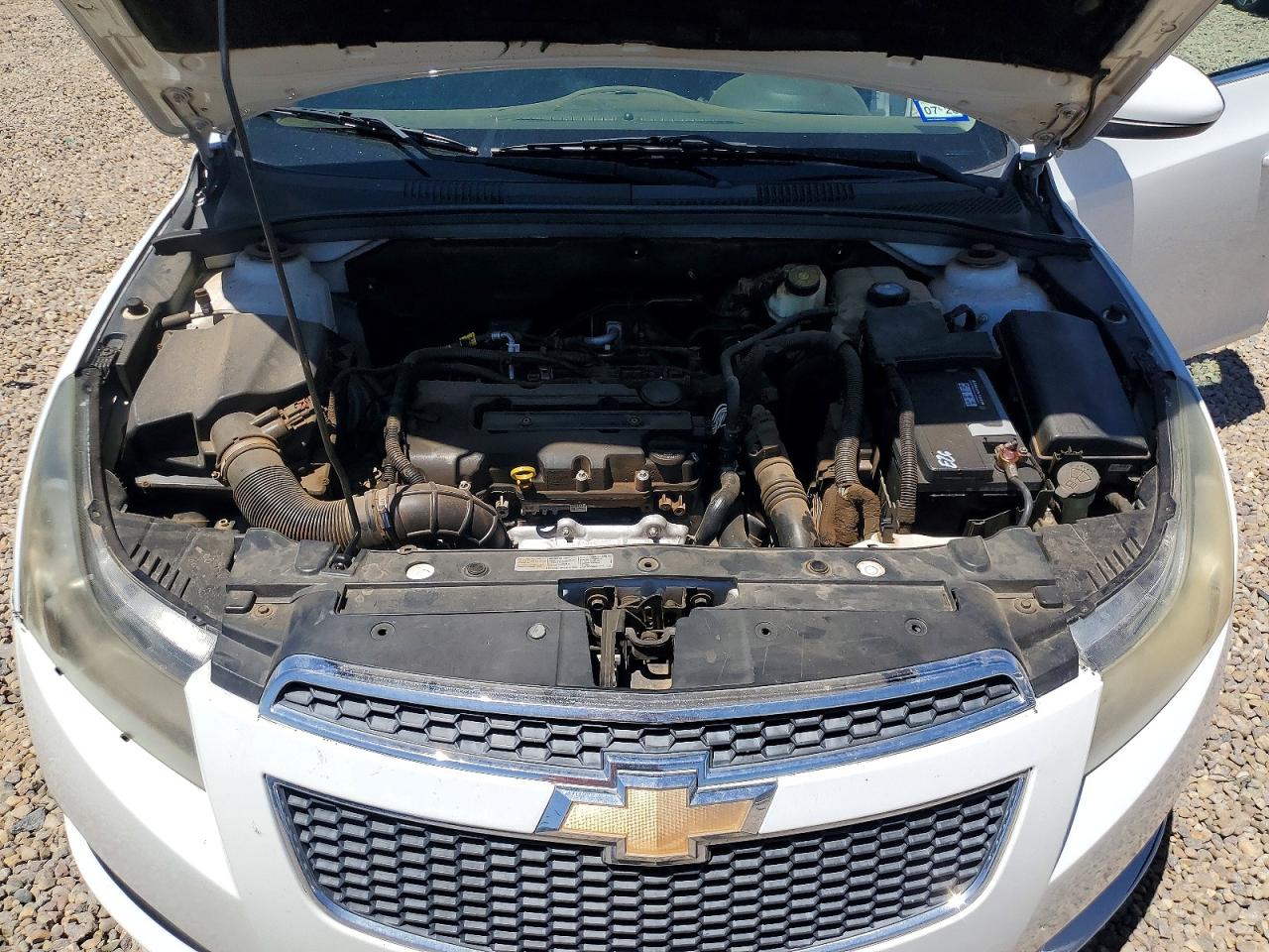 2012 Chevrolet Cruze Lt White vin: 1G1PF5SC6C7382203