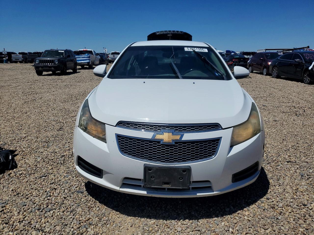 2012 Chevrolet Cruze Lt White vin: 1G1PF5SC6C7382203