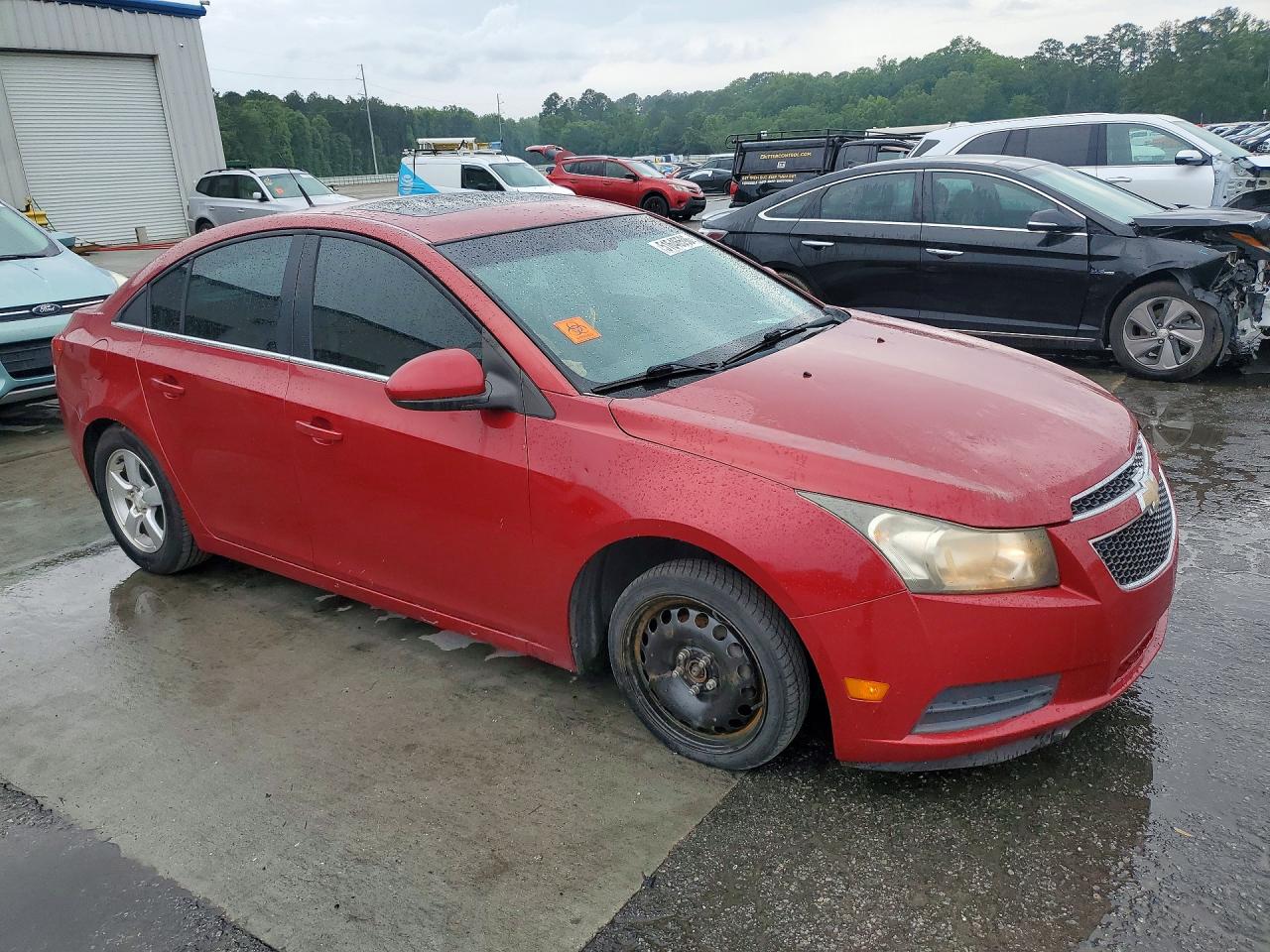 2012 Chevrolet Cruze Lt Red vin: 1G1PF5SC7C7140567