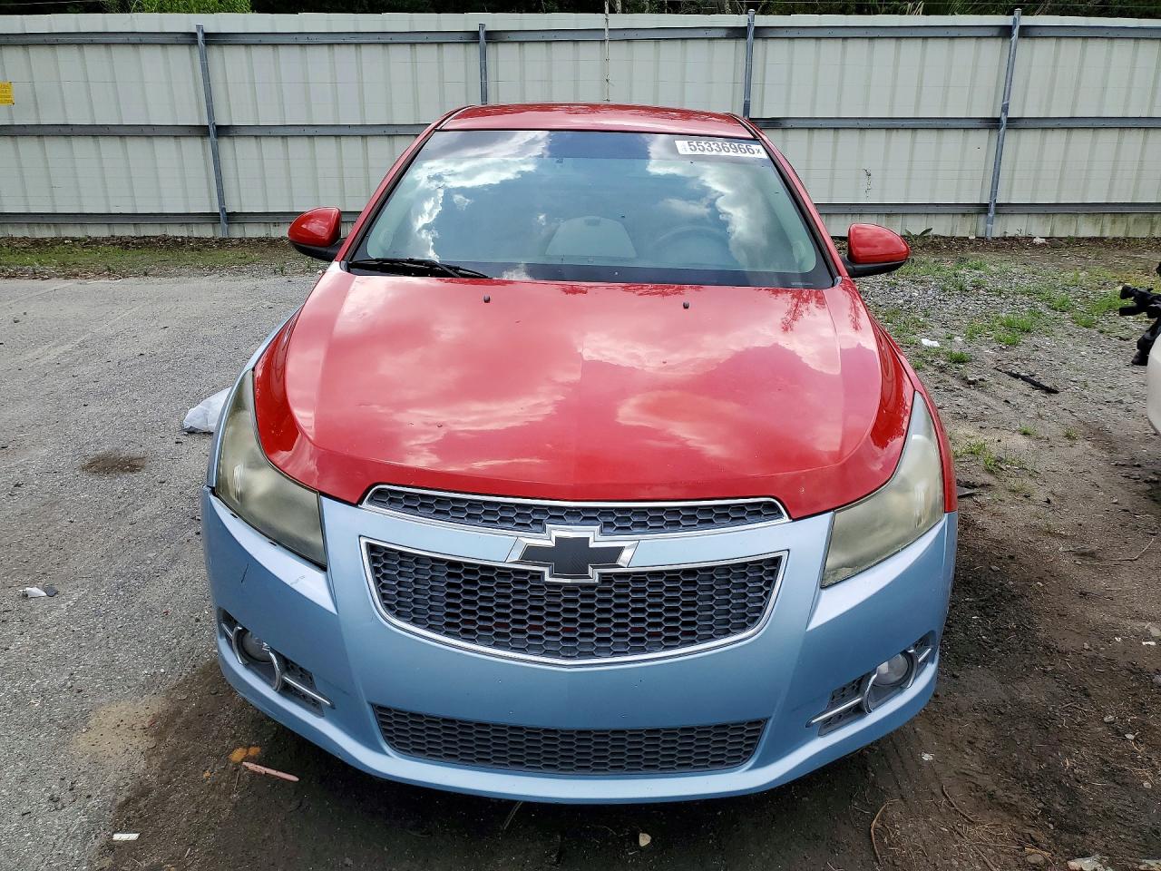 2012 Chevrolet Cruze Lt Red vin: 1G1PF5SC7C7168692