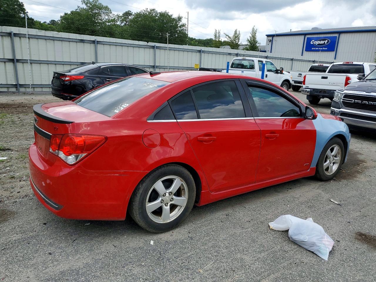 2012 Chevrolet Cruze Lt Red vin: 1G1PF5SC7C7168692