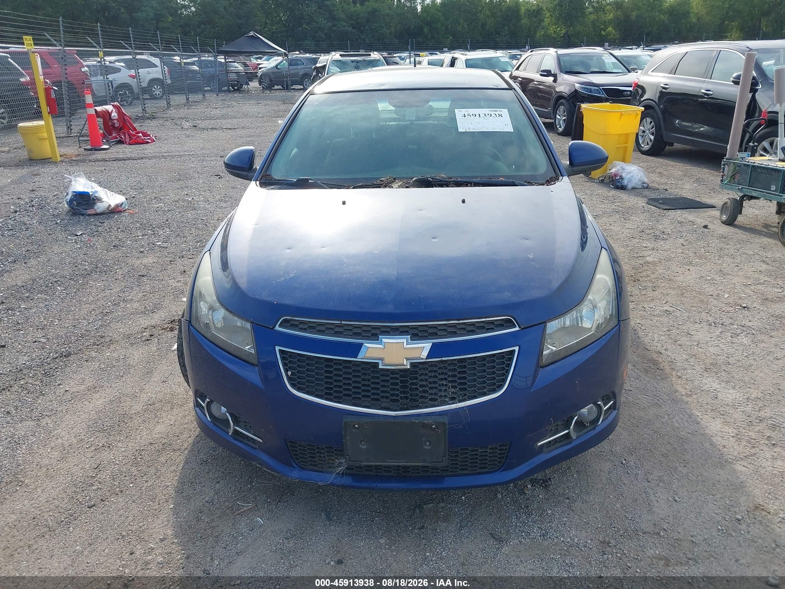 2012 Chevrolet Cruze 1lt Blue vin: 1G1PF5SC7C7259400