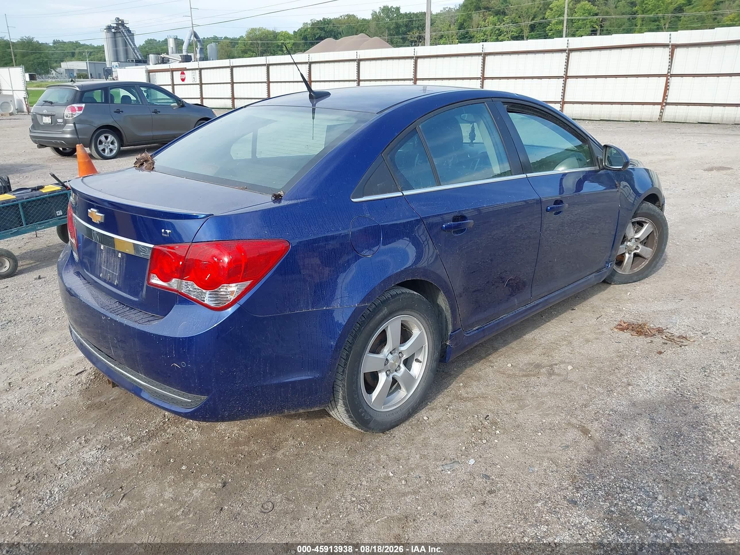 2012 Chevrolet Cruze 1lt Blue vin: 1G1PF5SC7C7259400
