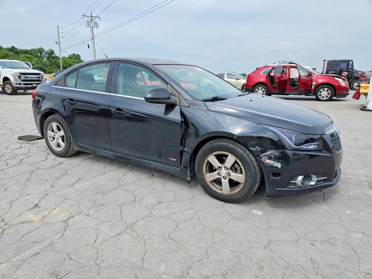2012 Chevrolet Cruze Lt Black vin: 1G1PF5SC7C7277816