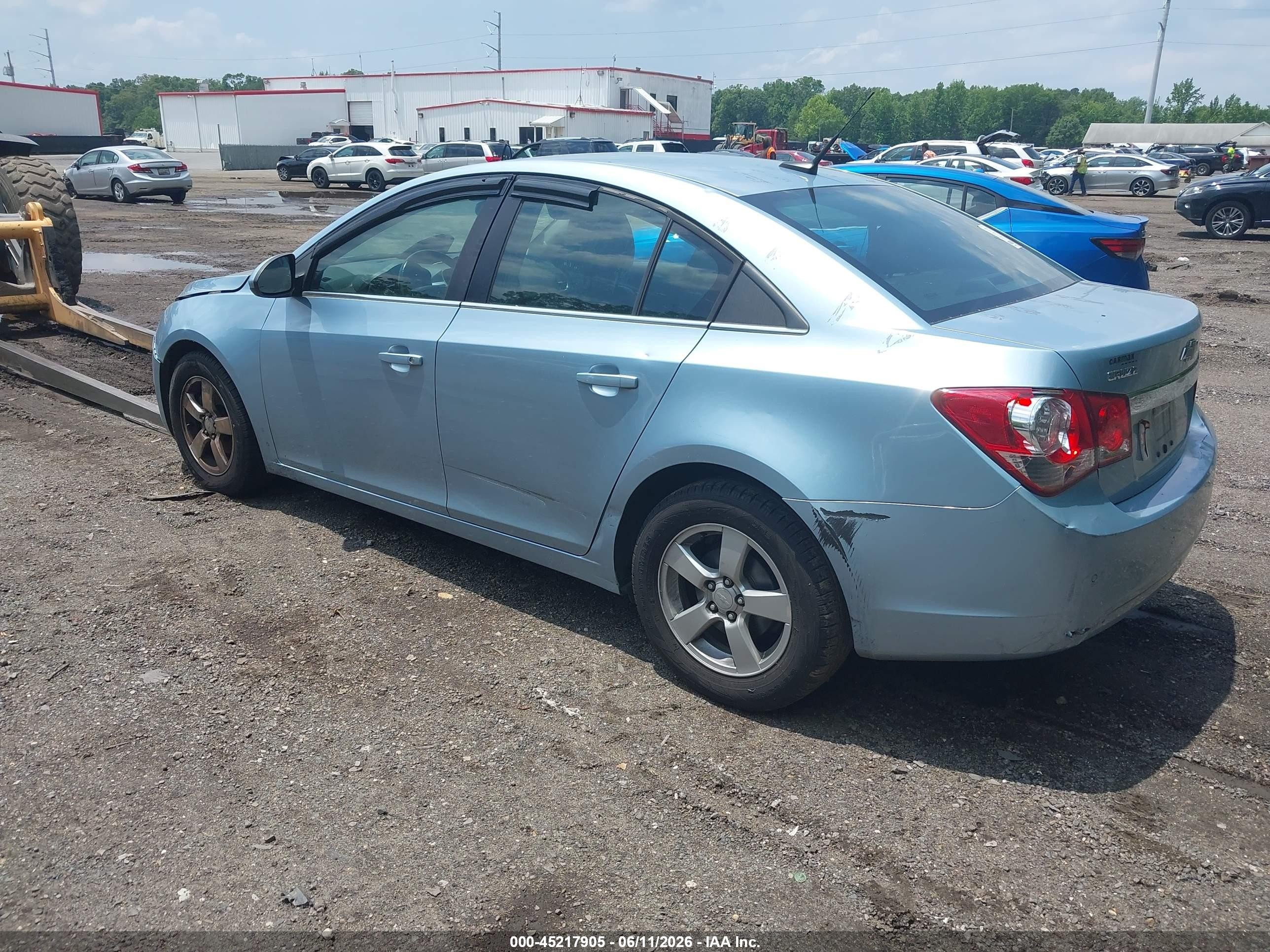 2012 Chevrolet Cruze 1lt Blue vin: 1G1PF5SC7C7298276