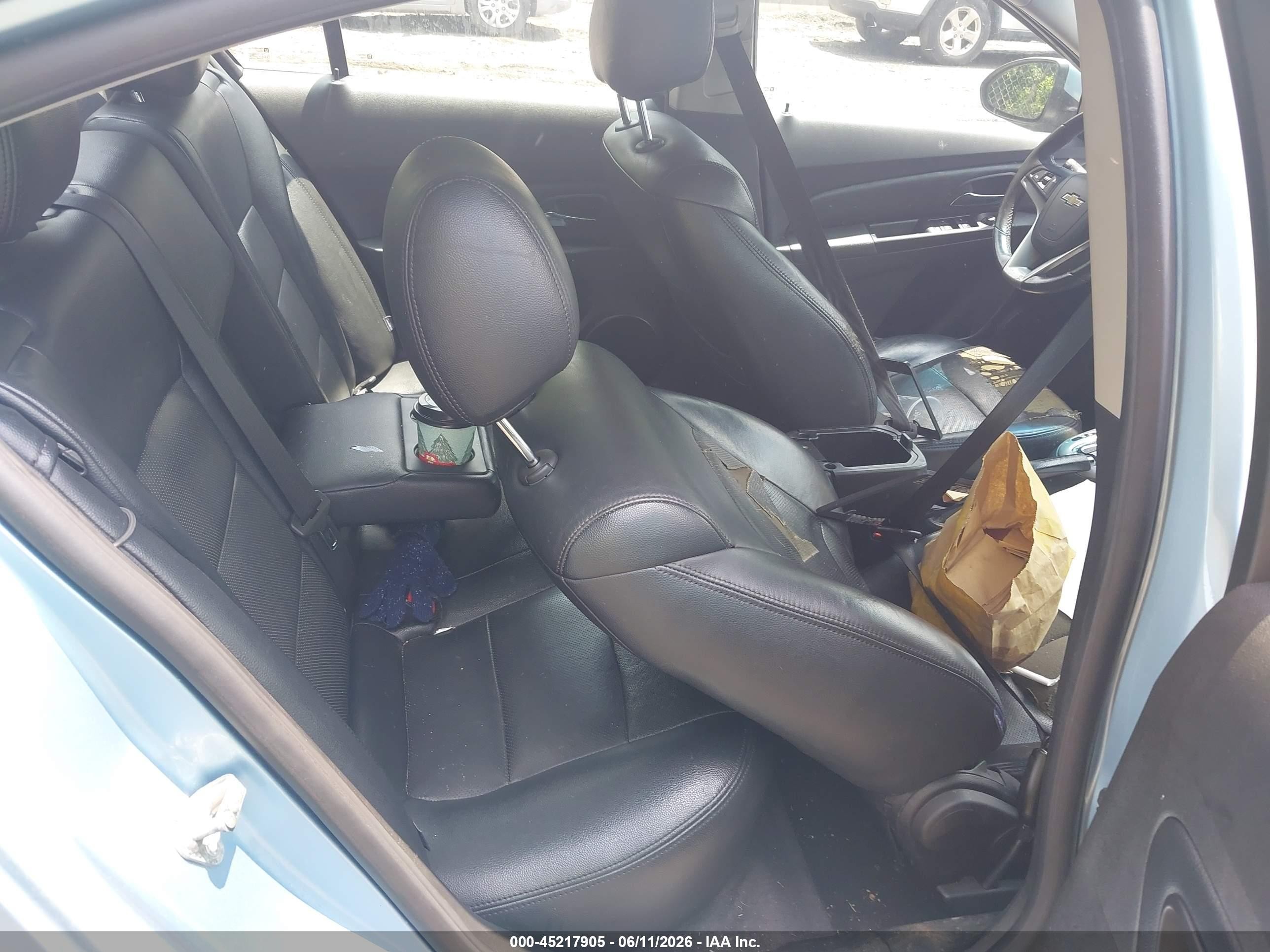 2012 Chevrolet Cruze 1lt Blue vin: 1G1PF5SC7C7298276