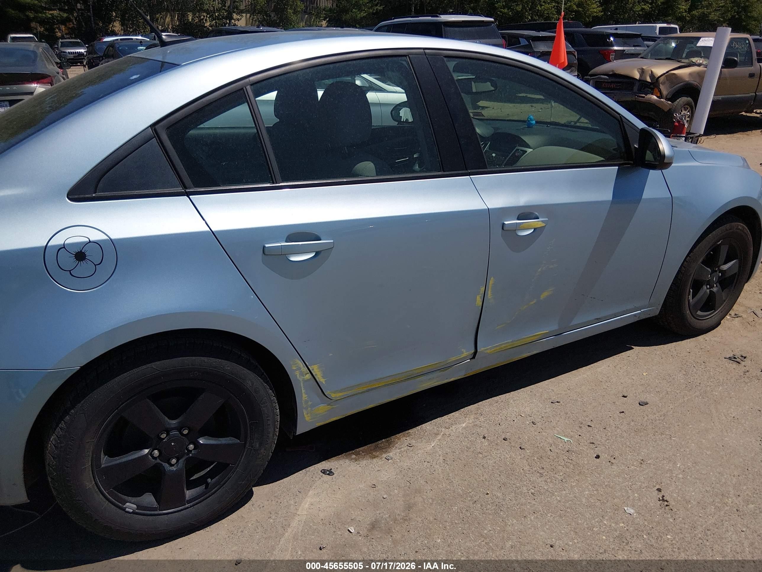 2012 Chevrolet Cruze 1lt Синий vin: 1G1PF5SC7C7317070