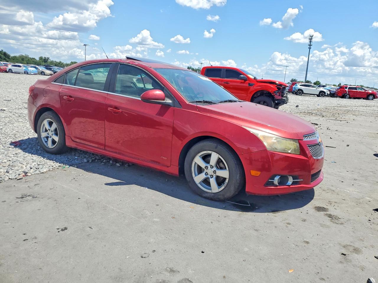 2012 Chevrolet Cruze Lt Burgundy vin: 1G1PF5SC7C7363174